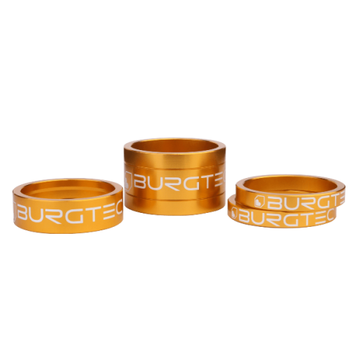 Burgtec Bike Stem Spacers - Lightweight Aluminum Spacers for MTB & Road Bikes - Perfect for Handlebar Height Adjustment & Bike Customization | Ideal for Mountain Biking, Commuting & Cycling Enthusiasts