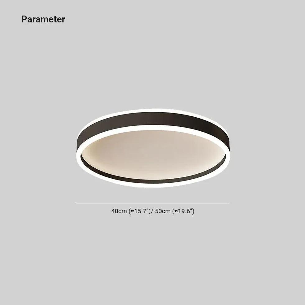 Round Indirect LED Ceiling Light - Dimmable Modern Fixture for Bedroom, Living Room & Dining Room | Soft Ambient Lighting for Relaxation & Home Decor