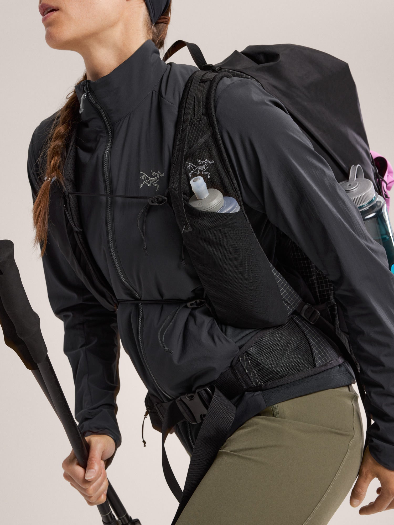 Women's Atom SL Jacket - Lightweight Water-Resistant Hooded Shell for Hiking & Outdoor Adventures - X000009510