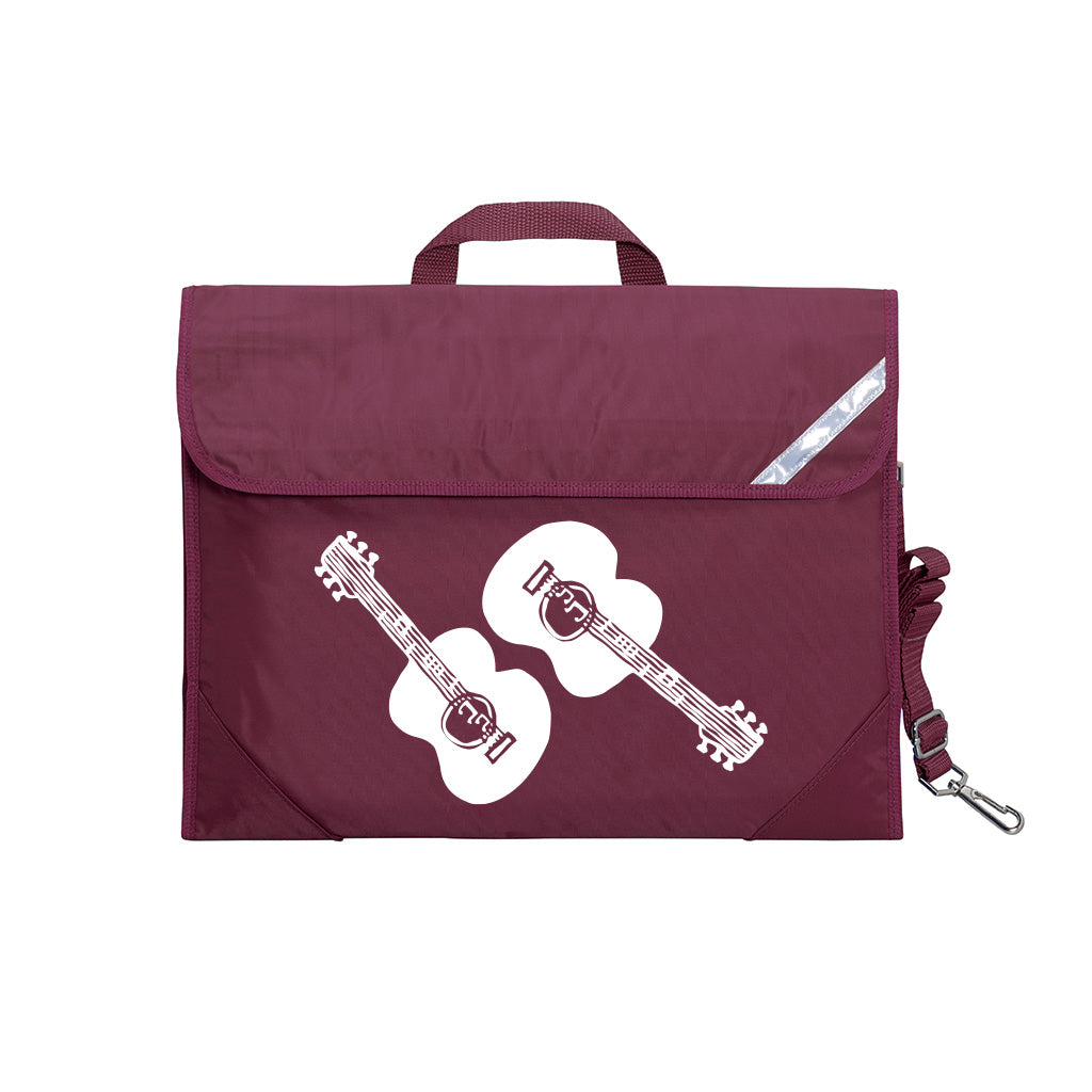 Quartet Guitar Music Bag - Durable & Lightweight Gig Bag for Acoustic & Electric Guitars - Perfect for Band Practice, Concerts & Travel