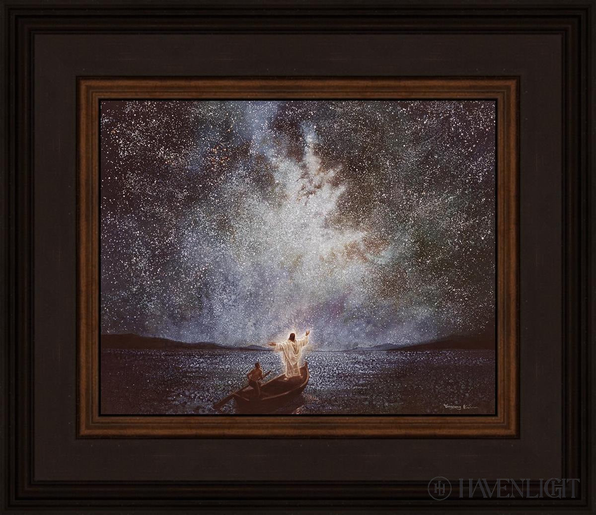 Calm And Stars By Yongsung Kim - Beautiful Celestial Wall Art for Home & Office Decor - Perfect for Bedroom, Living Room, Meditation Space