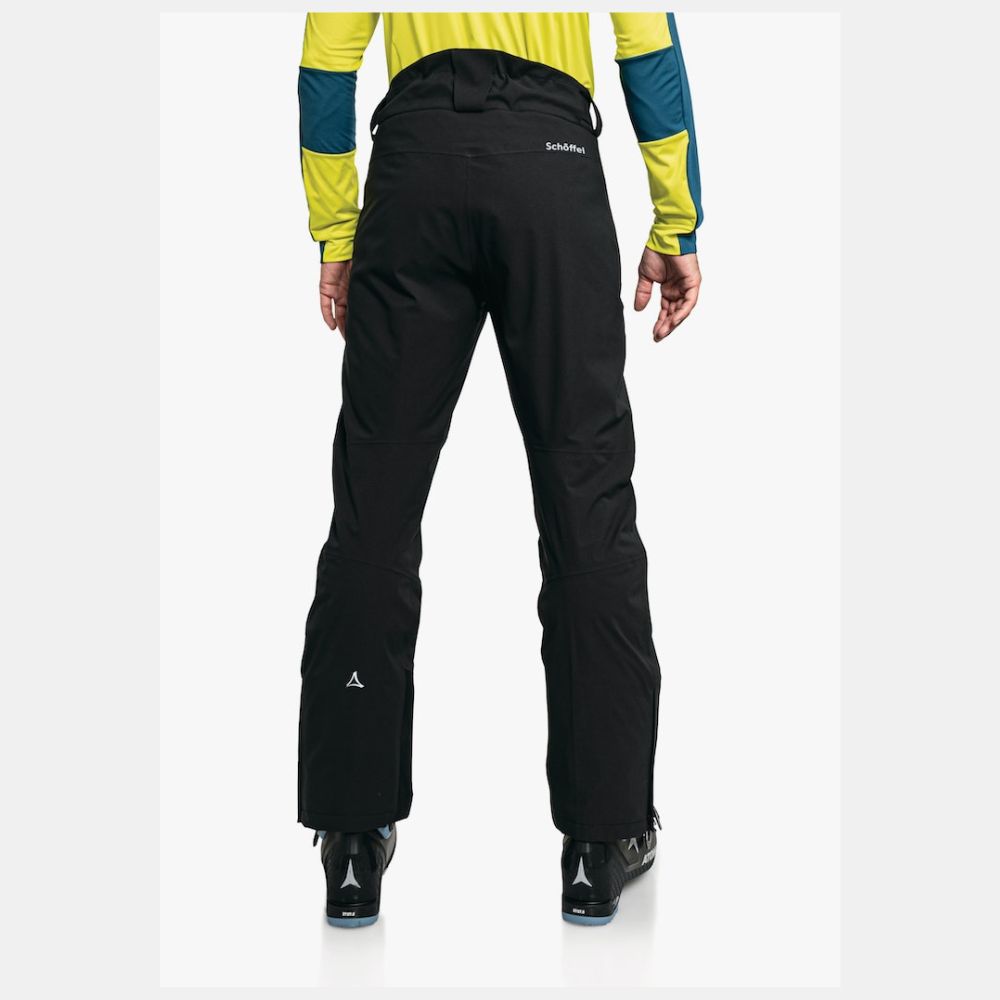 Schoffel Weissach Men's Ski Pants - Waterproof Winter Snow Pants for Skiing & Snowboarding - Black Regular Length - Perfect for Alpine Adventures & Cold Weather Activities