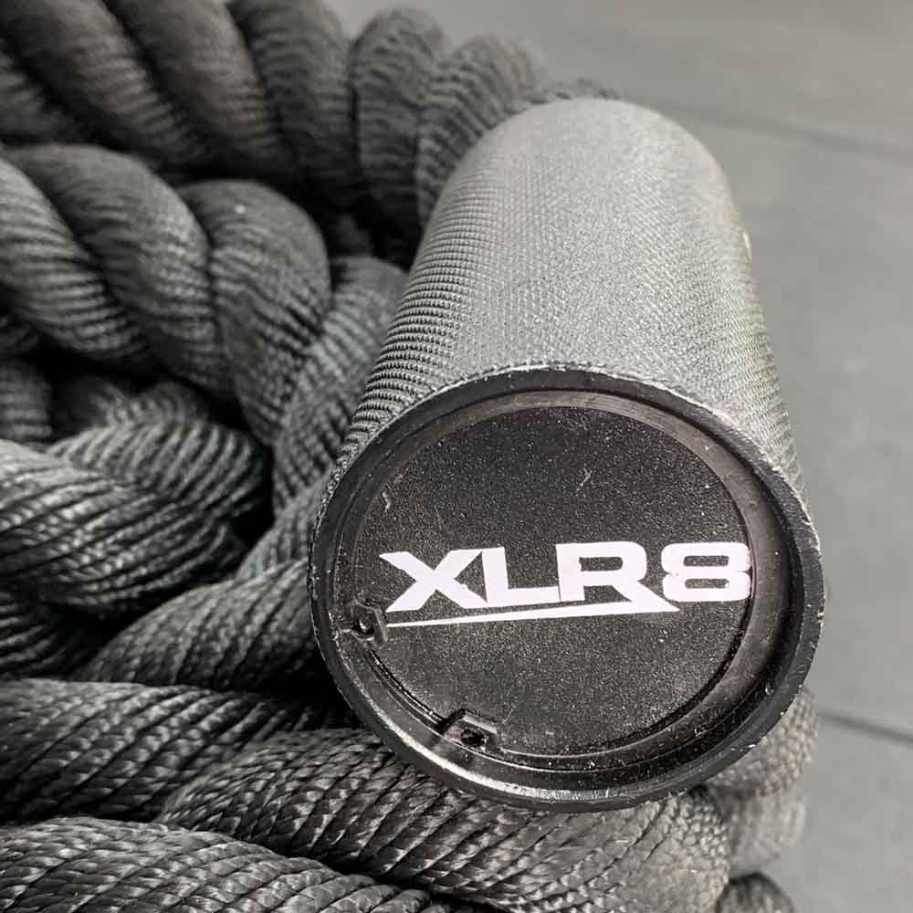 XLR8 Battle Rope 10m (33ft) Heavy Duty Workout Rope for CrossFit, Strength Training & Home Gym - Ideal for Cardio, Endurance & Full Body Exercise