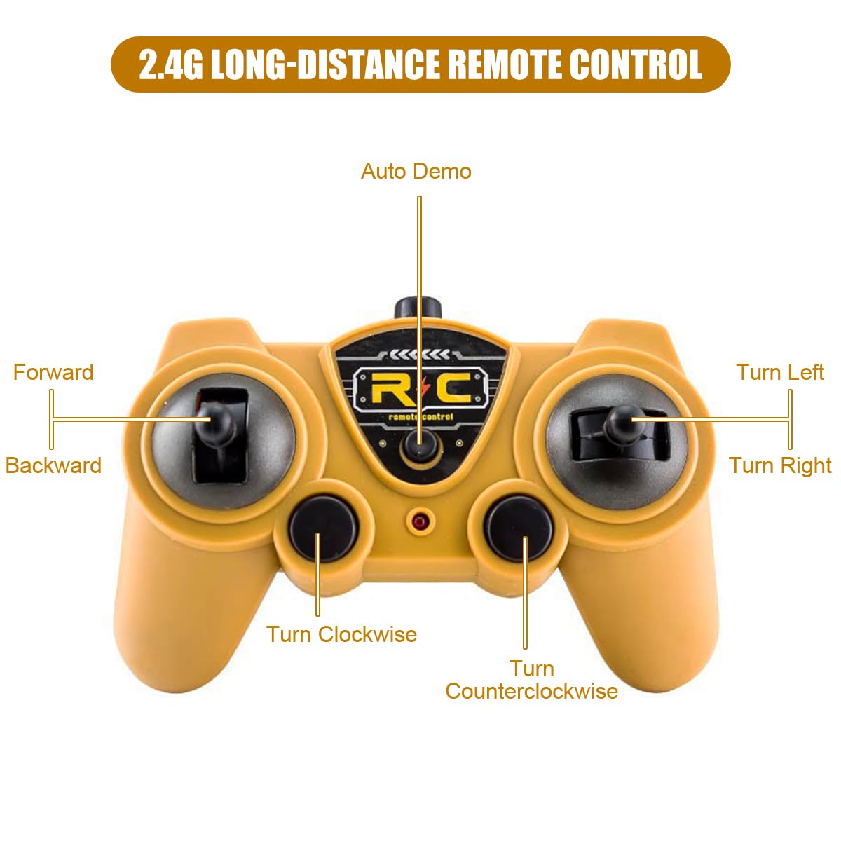 Fistone 1:24 Scale RC Cement Mixer Truck Toy - 6 Channel Remote Control Construction Vehicle with Lights & 360° Rotation - Rechargeable Electric Toy for Kids | Perfect for Construction Play, Birthday Gifts & STEM Learning