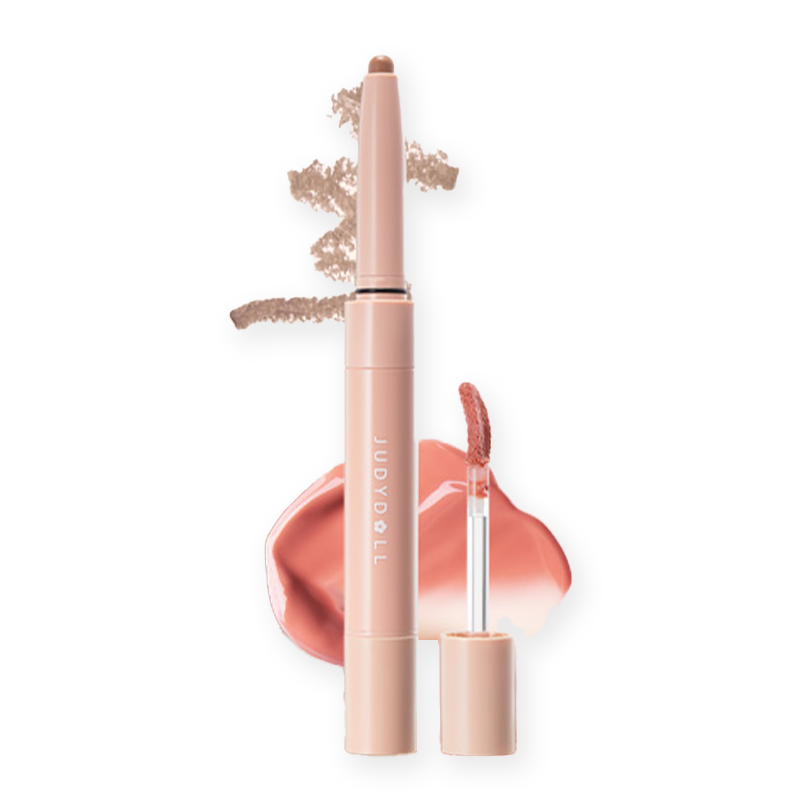 Judydoll True Plump Dual Ended Lip Liner & Gloss Pen - Waterproof Long Lasting Lipstick for Everyday Makeup, Date Night & Special Occasions