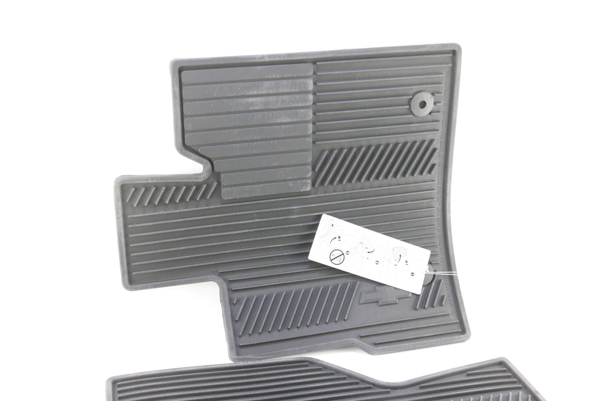 GM Accessories 22832327 Premium All-Weather Floor Mats - Jet Black with Bowtie Logo - Durable Protection for Trucks, SUVs, and Cars