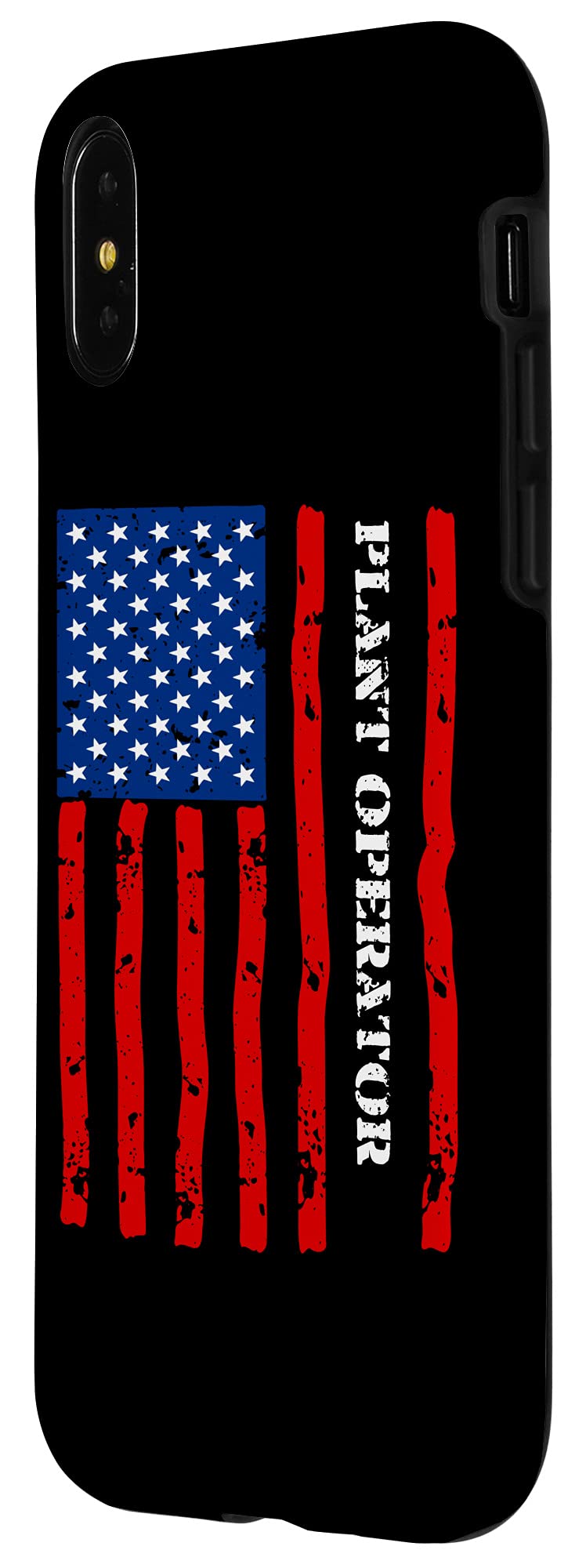 iPhone X/XS Case with USA Flag Design - Durable Protective Cover for Plant Operators & Outdoor Enthusiasts | Perfect for Work, Hiking & Daily Use