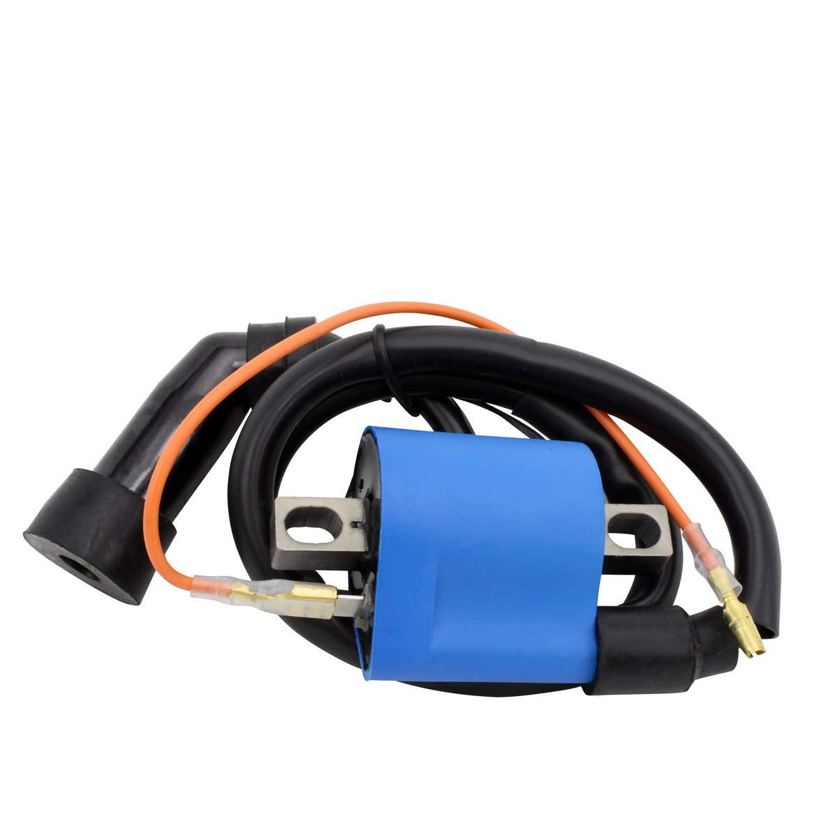 RMSTATOR Replacement External Ignition Coil Compatible with Yamaha BW 80, PW 50, RT 100, Trailway 200, TTR 90/230/250, TT 225/350, WR 250/400/450/500, XT 225/250/350, YZ 250 (1983-2023) - 4MX-82310-01-00 - Perfect for Motorcycle Repair & Off-Road Performance Upgrades