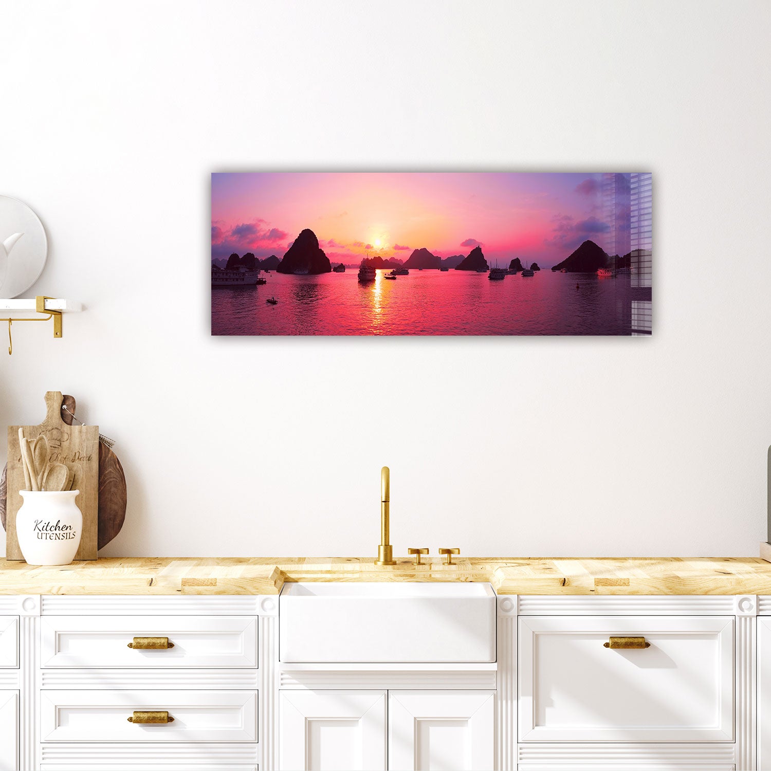 Chasing Sunset Panoramic Wall Art - Stunning Landscape Canvas Print for Home & Office Decor - Perfect for Living Room, Bedroom, or Office Wall Display