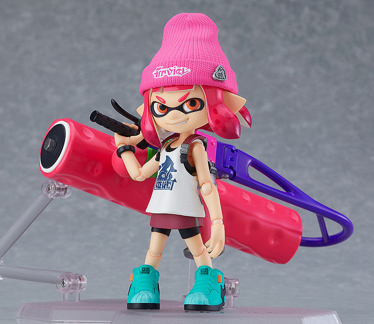 Figma #400 DX Splatoon Girl Inkling Action Figure - Collectible Anime Model for Gaming Fans & Decor