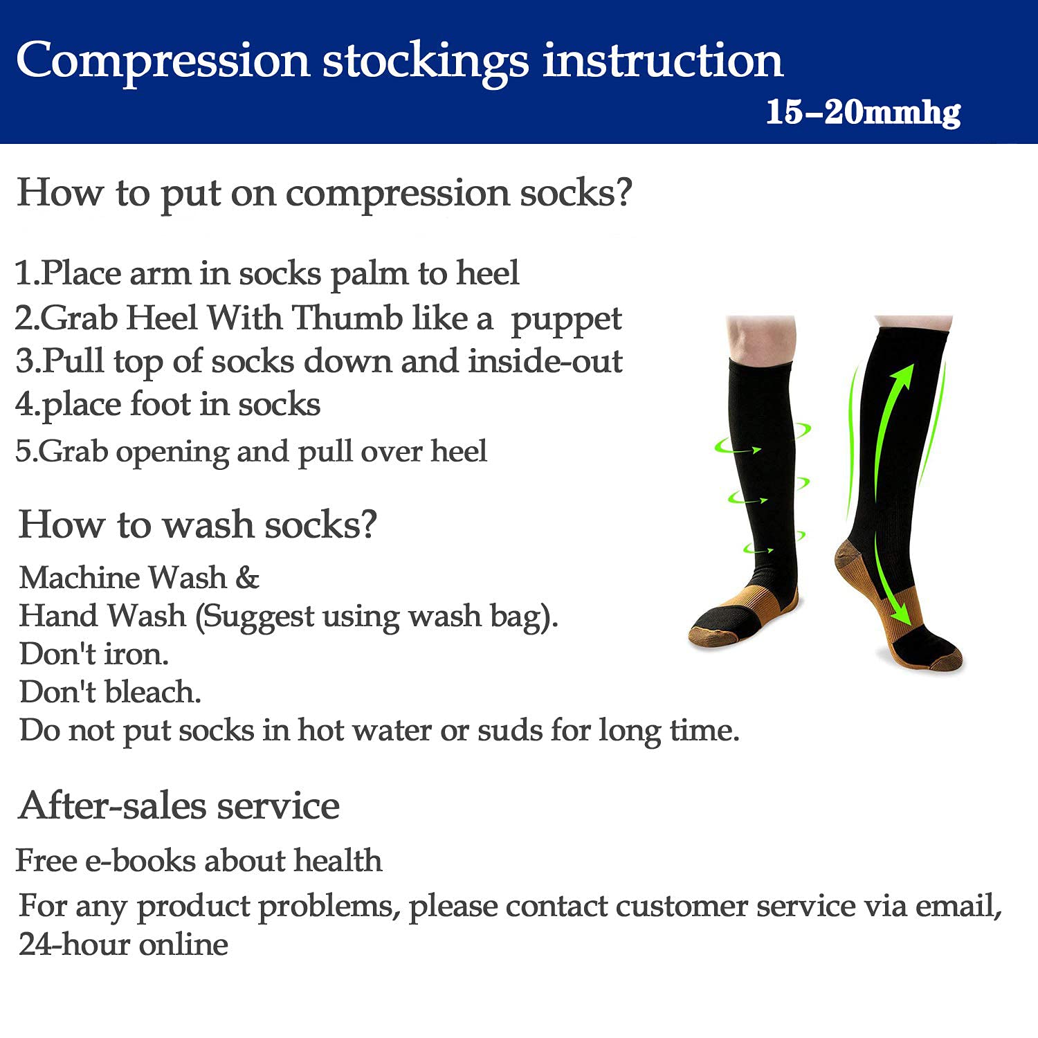 **Graduated Copper Compression Socks for Men & Women (8 Pairs) - 15-20mmHg Support for Running, Cycling & Athletic Performance - Improve Blood Circulation & Recovery**    *(Perfect for Marathon Training, Travel, Workouts & Post-Surgery Recovery)*
