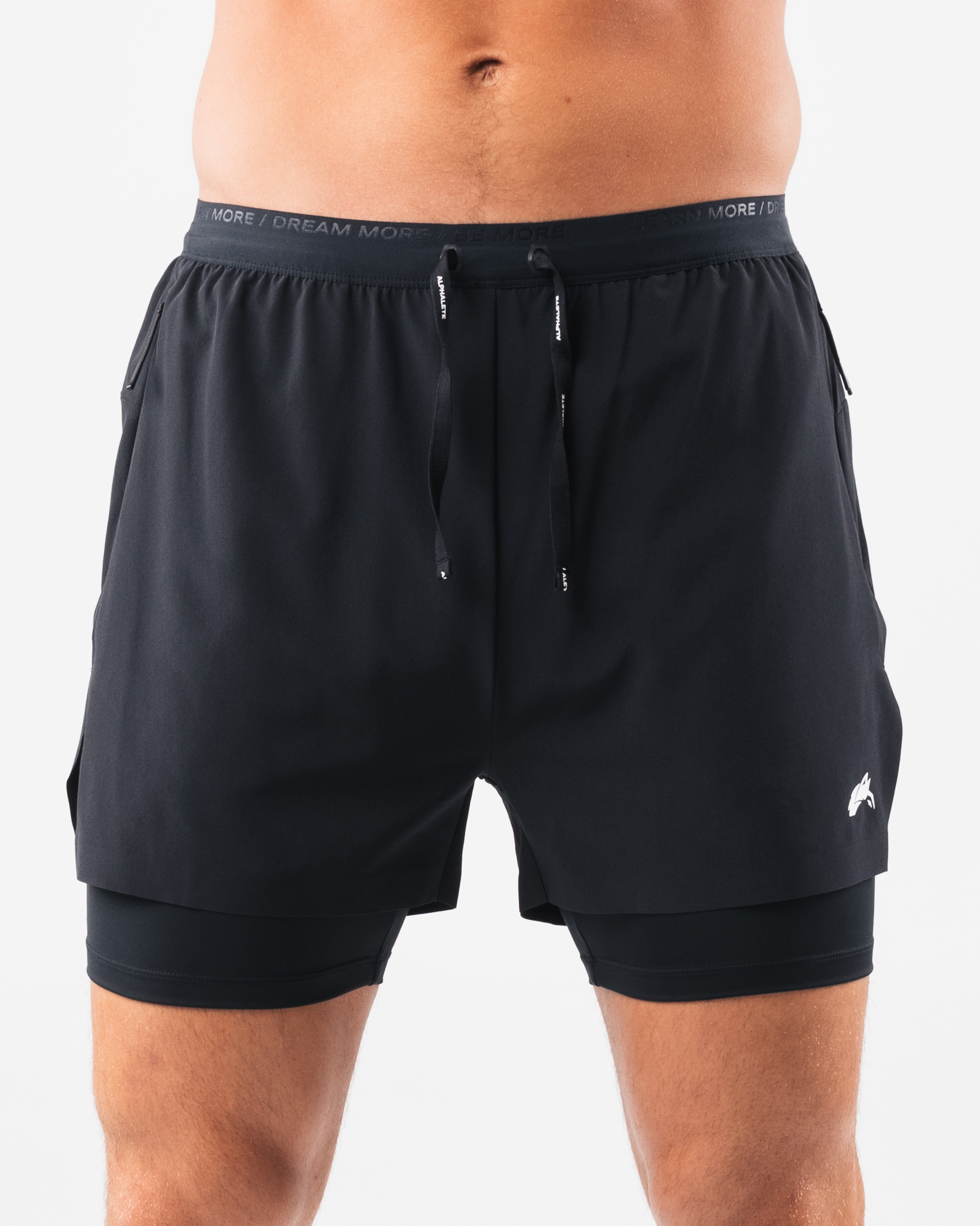 Elite Swift Short 5 - Premium Running Shorts for Men, Black - Perfect for Gym Workouts, Jogging & Athletic Training
