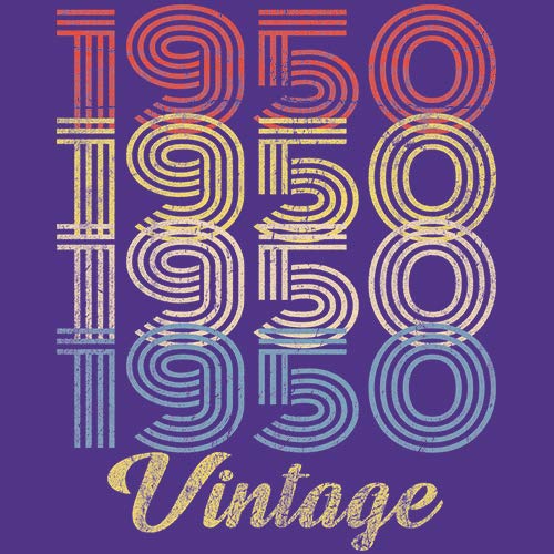 Vintage 1950 Retro 75th Birthday Gift T-Shirt for Men - Funny 75 Years Old Present - Perfect for Grandpa's Milestone Celebration & Birthday Parties