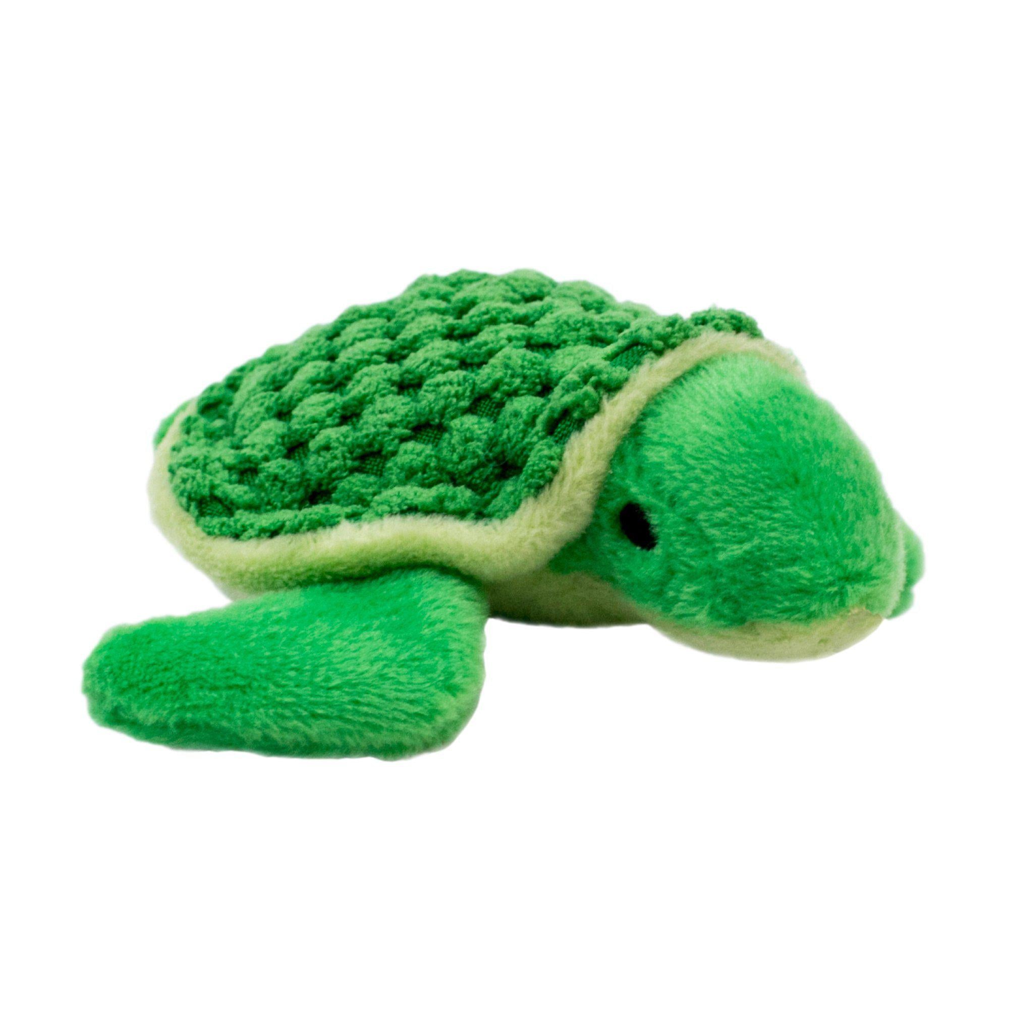 Cute Plush Turtle Squeaker Toy for Dogs - Soft Chewable Puppy Teething Toy with Natural Rubber Squeaker - Perfect for Small & Medium Breed Puppies - Great for Playtime, Training & Anxiety Relief