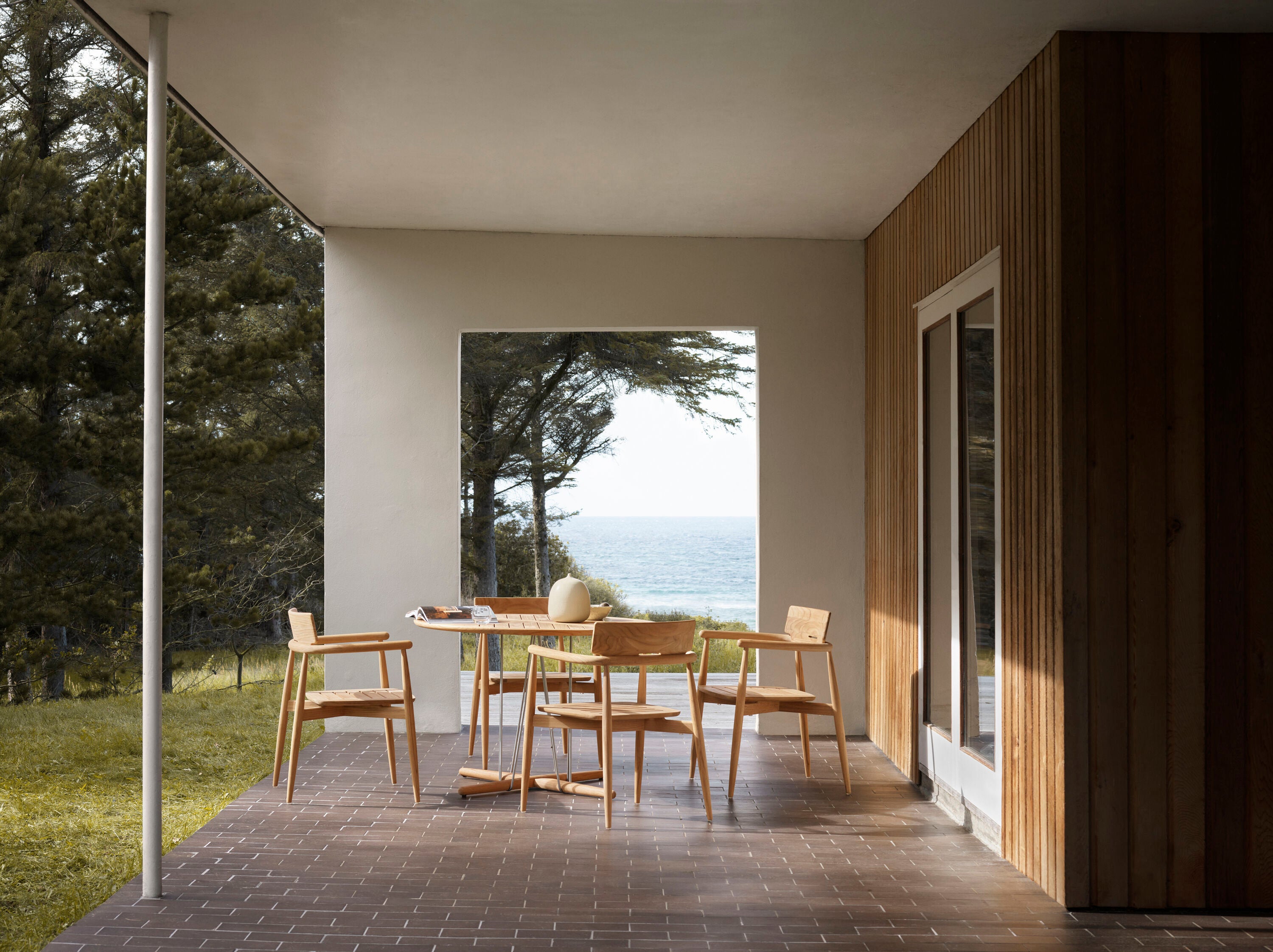 E008 Embrace Outdoor Dining Chair - Waterproof & Weather-Resistant Patio Furniture for Garden, Poolside, and Backyard - Perfect for Relaxing and Entertaining Outdoors