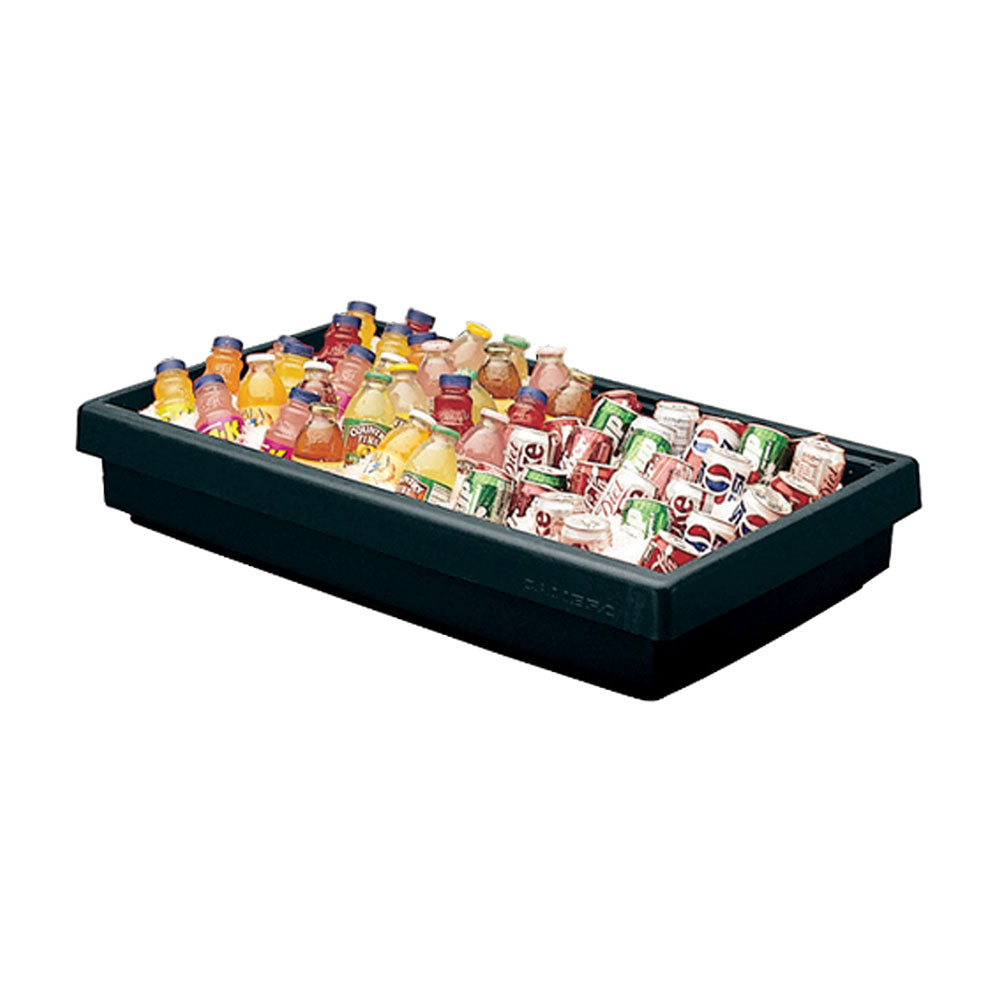 Cambro BUF48110 3-Pan Black Buffet Bar - Commercial Food Serving Station for Catering, Restaurants & Events