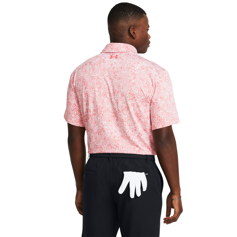 Men's Under Armour Playoff Printed Polo Shirt - Moisture-Wicking, Breathable & Quick-Dry Performance Golf & Casual Wear