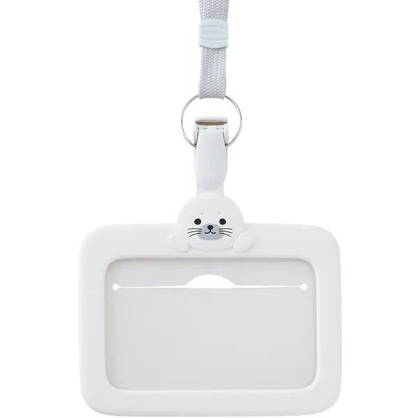 PuniLabo ID Card Holder with Strap Stand - Durable LIHIT LAB Organizer for Badge, Credit Cards & Business Cards | Perfect for Office, School & Travel Accessories
