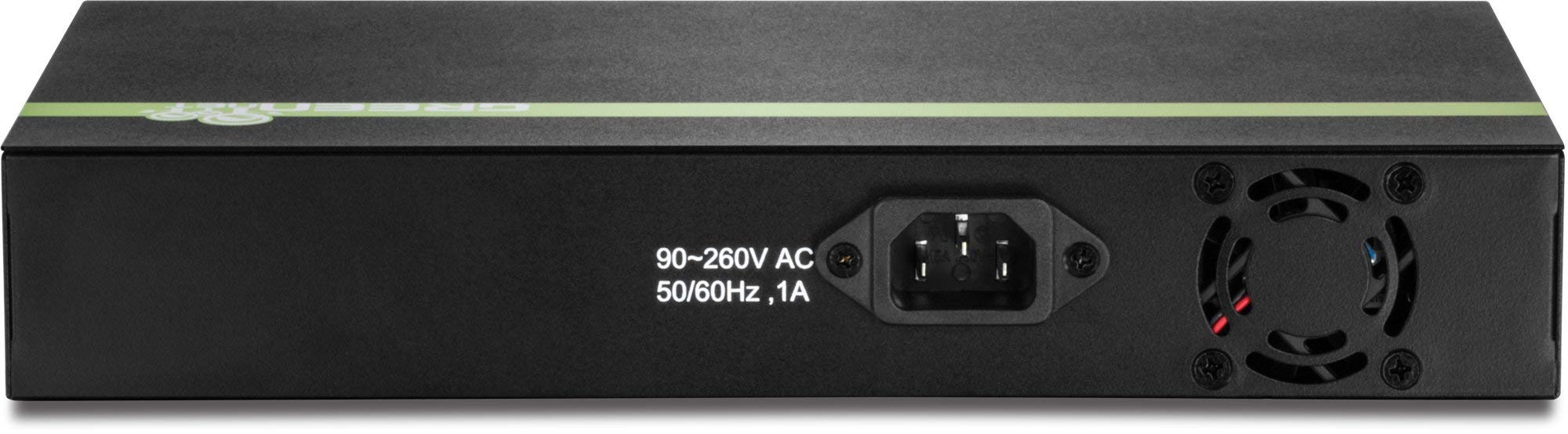 TRENDnet 8-Port Gigabit GREENnet PoE+ Switch | 8 x 10/100/1000 Mbps PoE+ Ports | 30W per Port | 110W Total Power | Rack Mountable Metal Network Switch | Ideal for Office, Home & Small Business Networks | TPE-TG81g (Renewed)