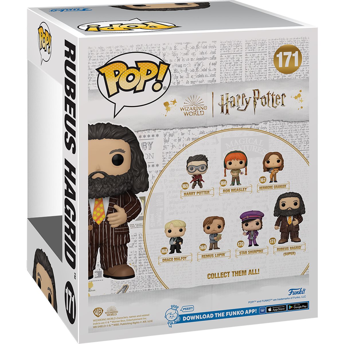 Harry Potter Rubeus Hagrid Animal Pelt Outfit Funko Pop! Vinyl Figure #171 - Collectible Toy for Harry Potter Fans, Home Decor & Gift Idea