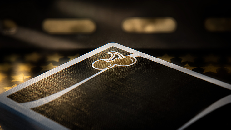 Premium Cherry Casino Monte Carlo Black & Gold Playing Cards – Elegant Poker, Blackjack & Card Games for Casino Nights, Parties & Magic Tricks