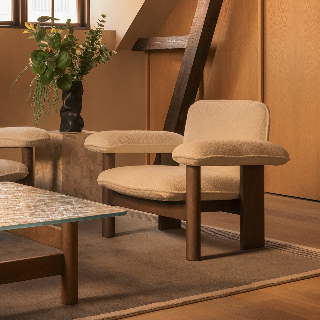 Modern Brasilia Lounge Table - Mid-Century Style Coffee Table for Living Room, Office & Patio - Durable & Stylish Home Decor Furniture
