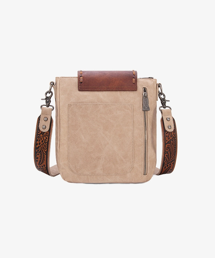 Trinity Ranch Fringe Tooled Leather Crossbody Bag for Women - Stylish Western Boho Purse for Everyday Use, Travel & Country Music Festivals