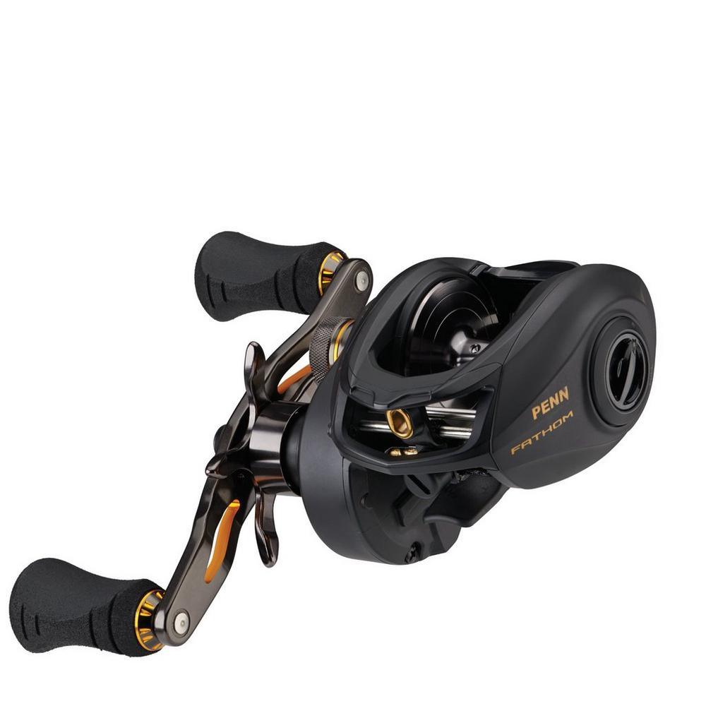 Penn Fathom Low Profile Baitcasting Reels - High Performance Saltwater Fishing Reel for Bass, Walleye & Freshwater Game Fish | Perfect for Casting, Trolling & Inshore Fishing