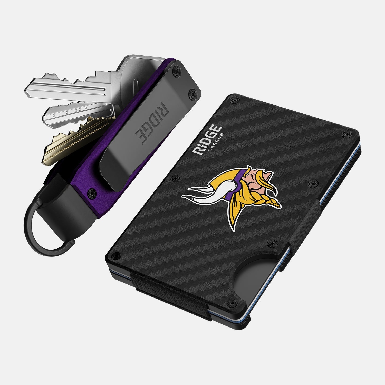 Minnesota Vikings Carbon Fiber 3K Car Accessories - Stylish Steering Wheel Cover & Interior Trim Kit for NFL Fans | Perfect for Game Day & Road Trips