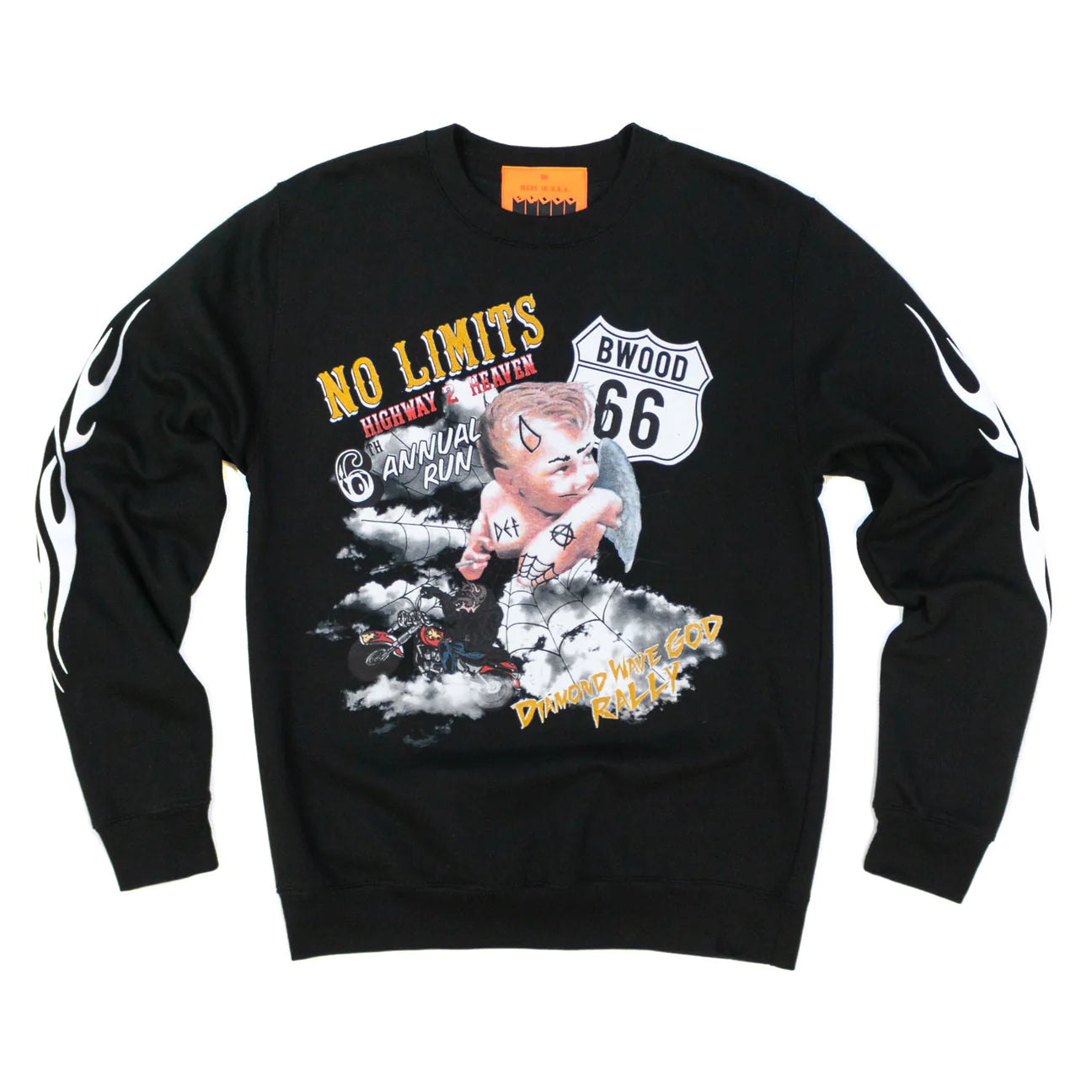 Bwood No Limits Sweatshirt for Men & Women - Comfortable Unisex Pullover Hoodie (BWOODC 123) - Perfect for Casual Wear, Gym, and Outdoor Activities