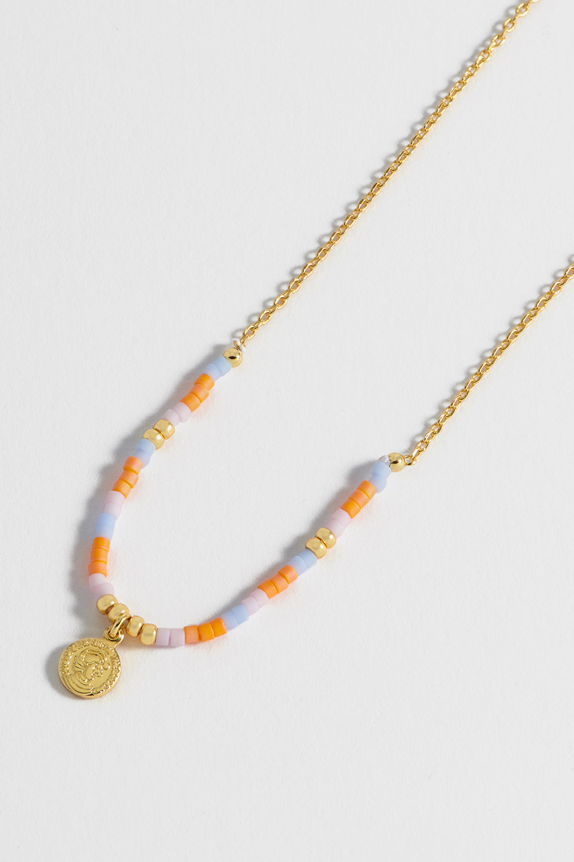 Elegant Miyuki Coin Pendant Necklace - Japanese Beaded Jewelry for Women - Perfect for Everyday Wear, Special Occasions & Gift Giving