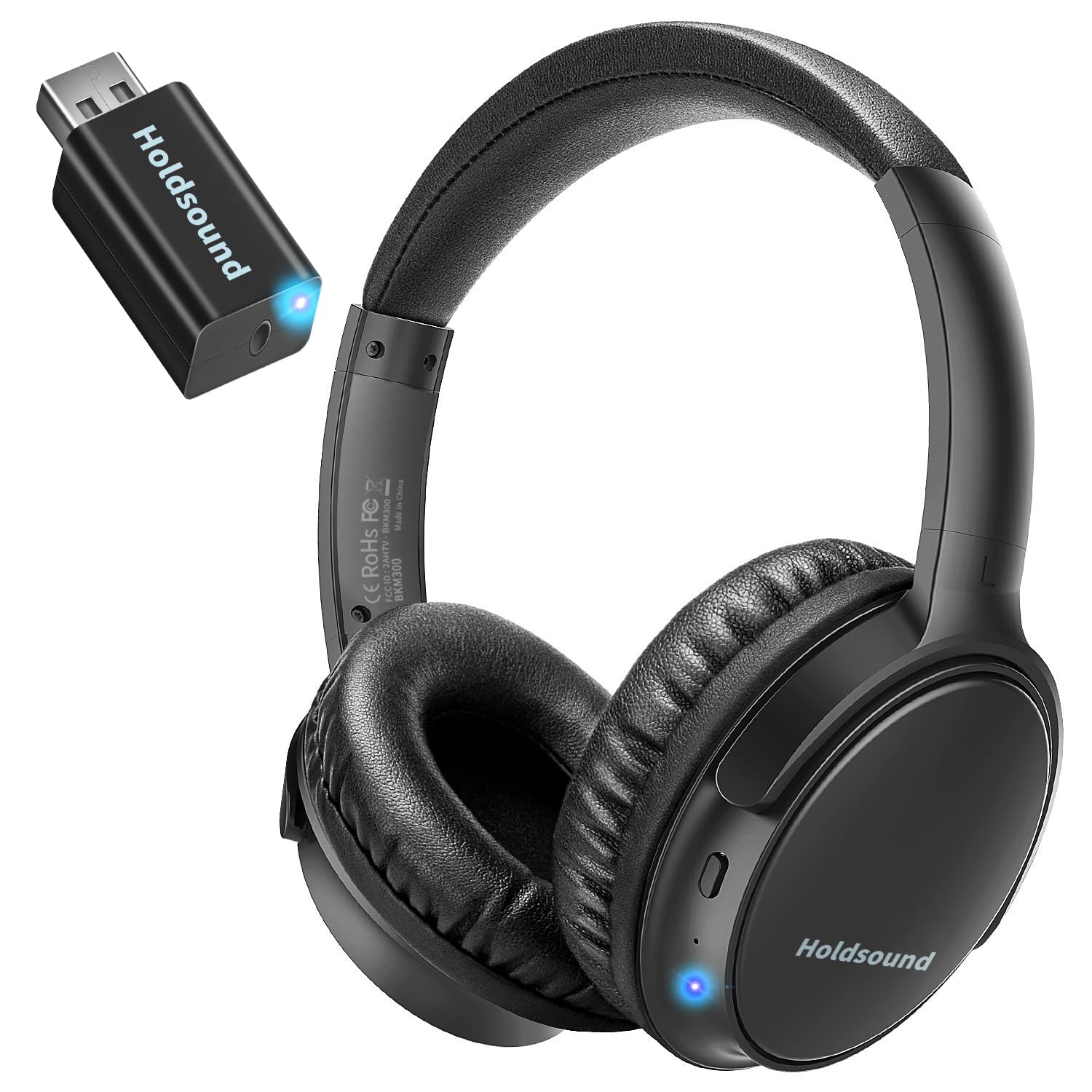 Wireless TV Headphones for Seniors with Transmitter - Optical, AUX & RCA Connectivity, 165ft (50m) Range, No Static/Lag - Perfect for Nighttime Viewing, Hearing Impaired & Private Listening