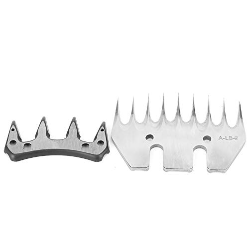 Stainless Steel Sheep Shears Blades - Replacement Shearing Combs & Cutters for Goats & Sheep (9 Tooth Straight Swing Blade) - Perfect for Livestock Grooming & Professional Animal Hair Trimming