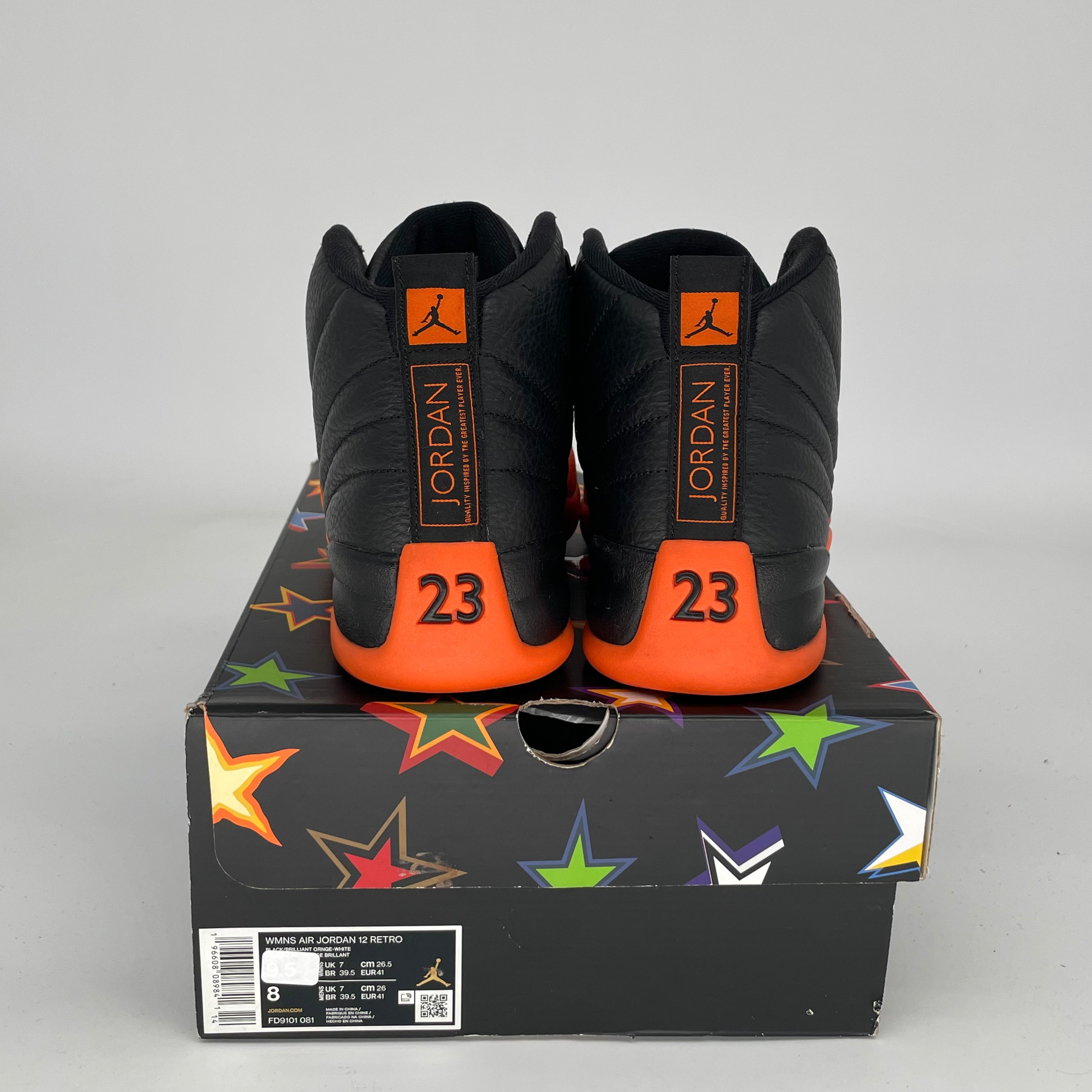 AIR JORDAN 12 WNBA All-Star Basketball Shoes - Brilliant Orange (Women's Size 8/9.5W) FD9101-081 | Perfect for Basketball Games, Streetwear & Sneaker Collection