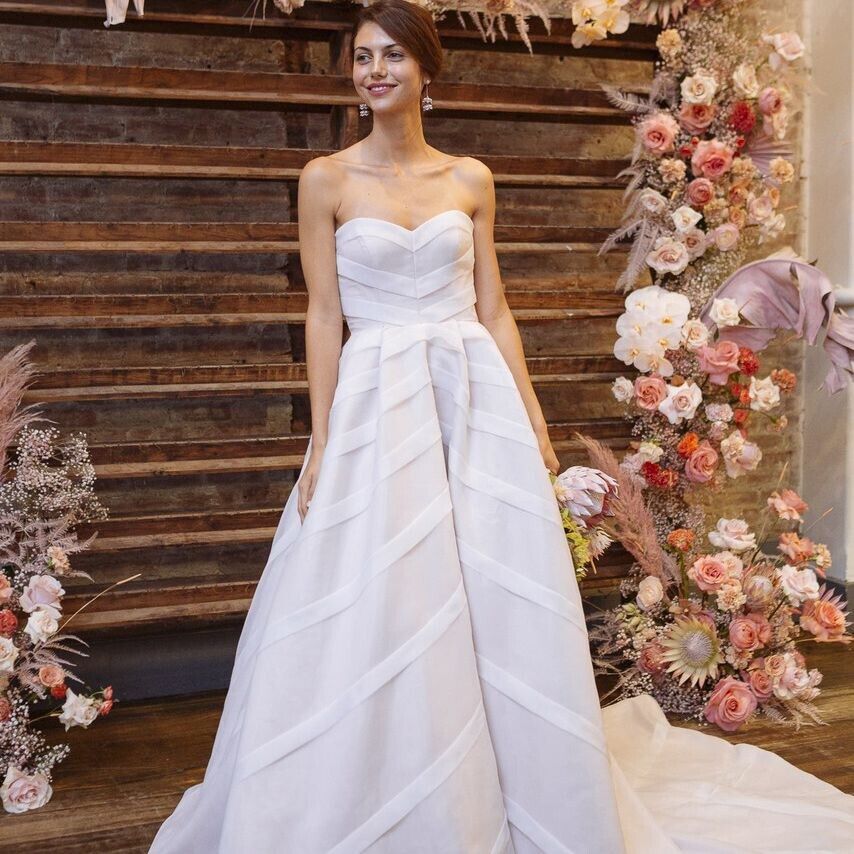 BHLDN Whispers & Echoes Carlton Wedding Gown - Elegant Lace Bridal Dress for Romantic Ceremonies & Formal Events