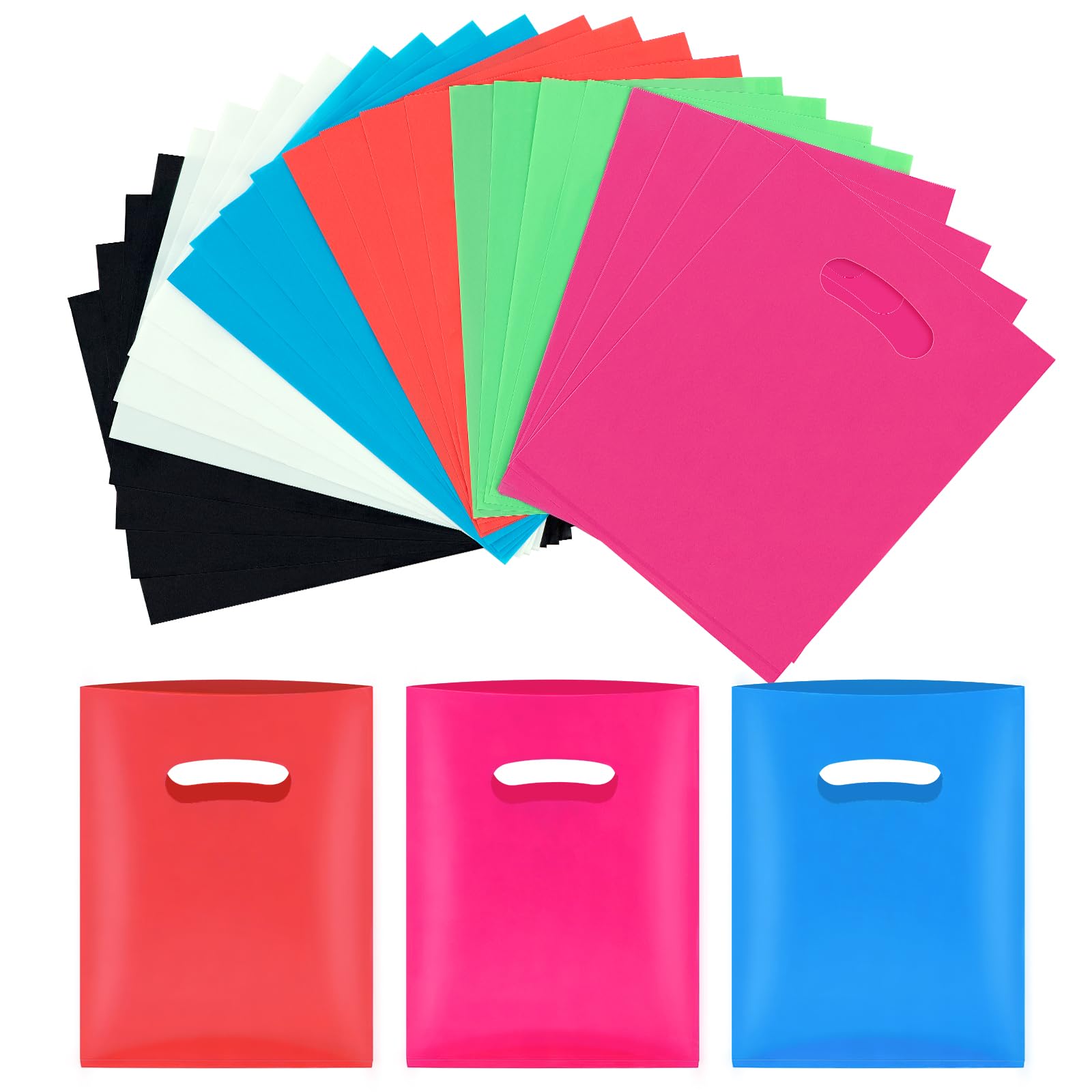 24-Piece Small Plastic Gift Bags with Handles - 6