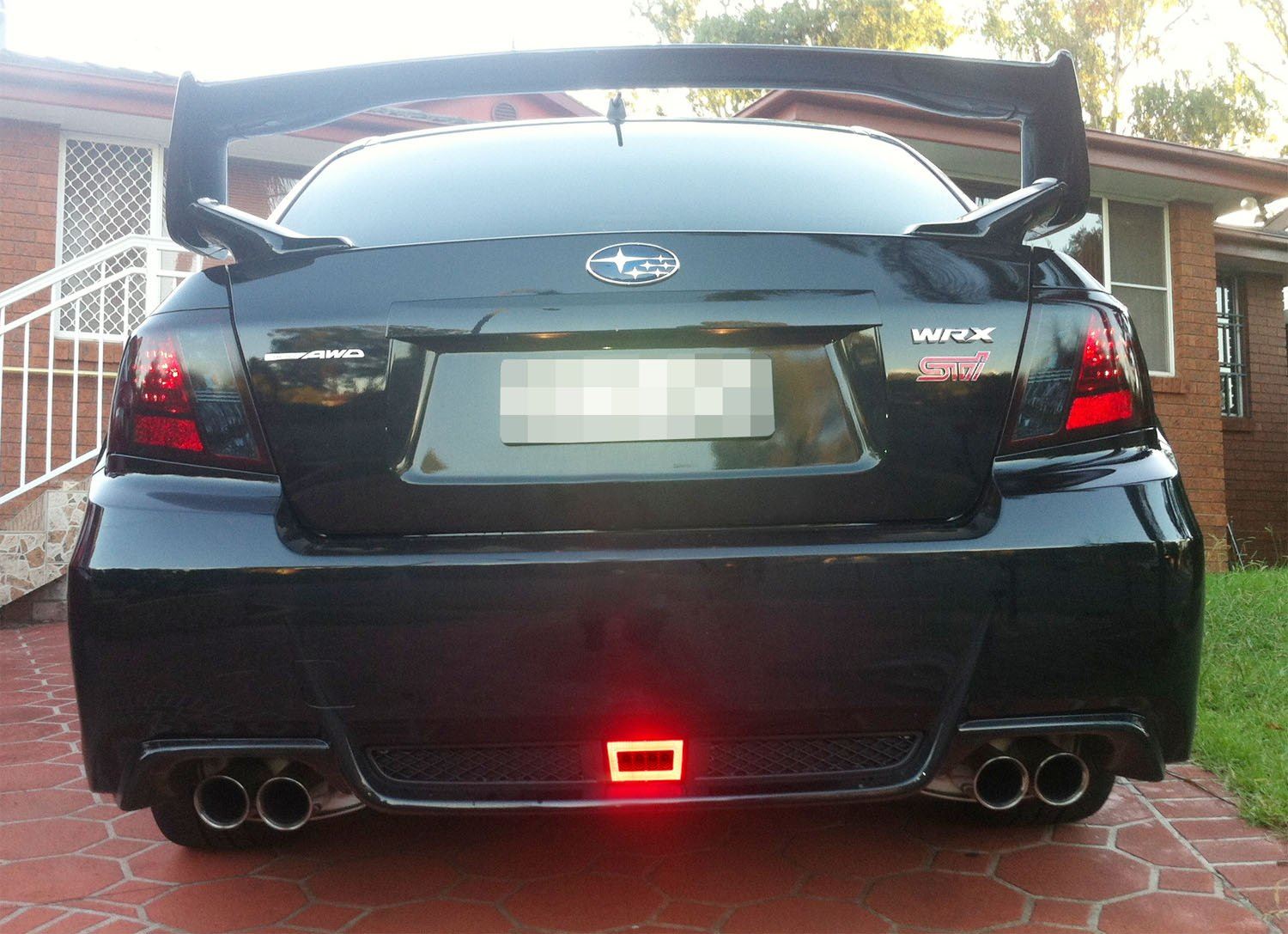 3-in-1 LED Rear Fog Light with Clear Lens & Red Reflector for Subaru Impreza WRX Crosstrek - Enhanced Visibility & Safety for Night Driving & Bad Weather Conditions