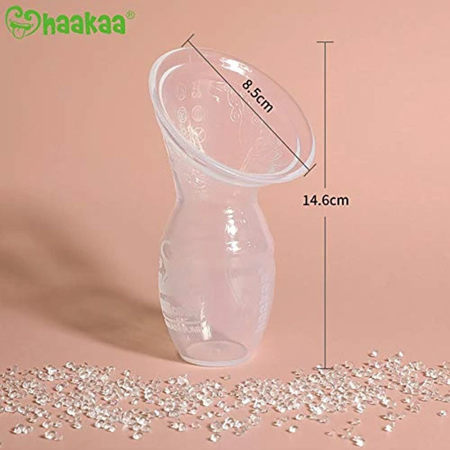 Haakaa 150ml Silicone Manual Breast Pump - Hands-Free, Portable & Comfortable for Nursing Moms - Perfect for Travel, Work & On-the-Go Breastfeeding