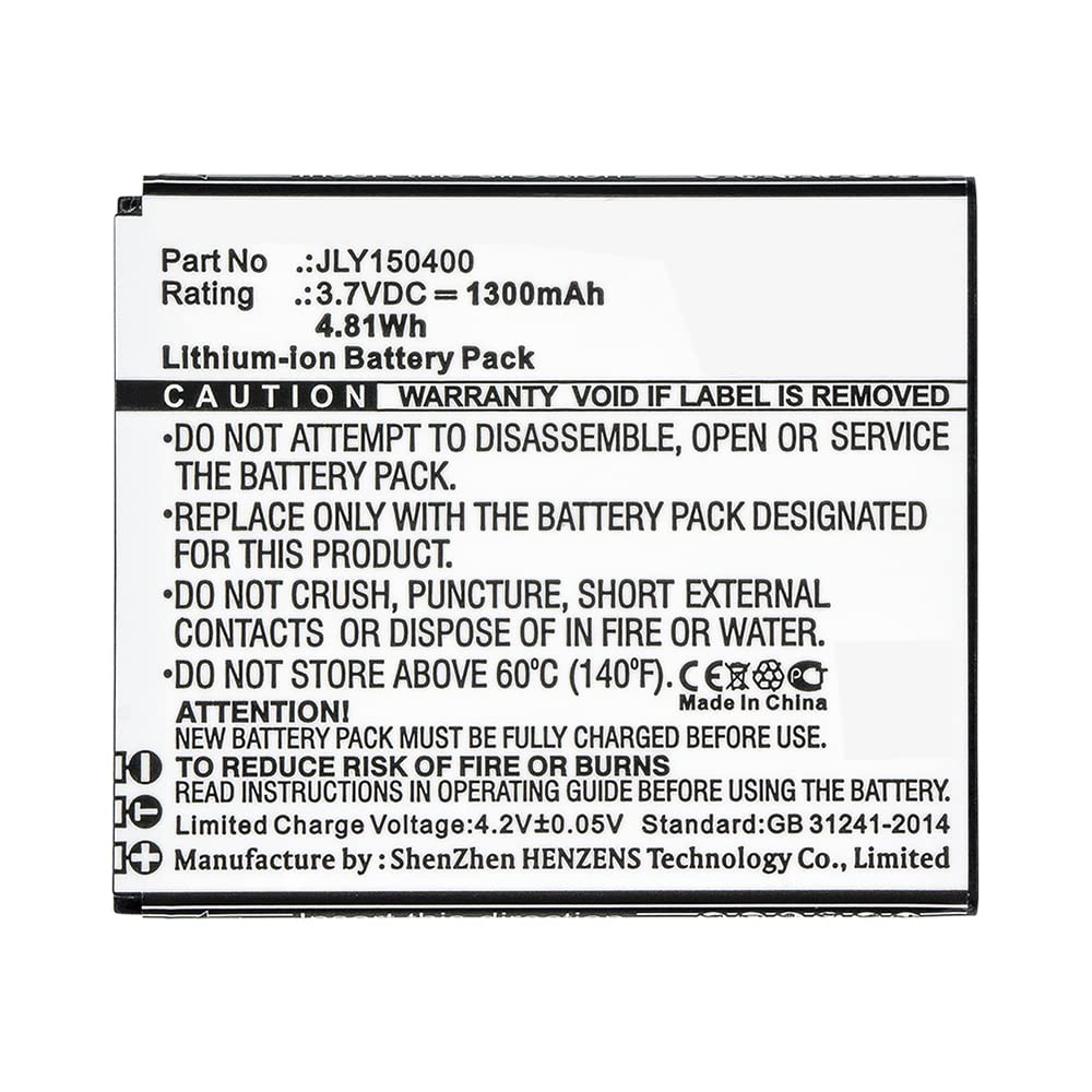 Synergy Digital Battery for Cubot JLY150400 - 1300mAh Li-ion Replacement for Extended Phone Use