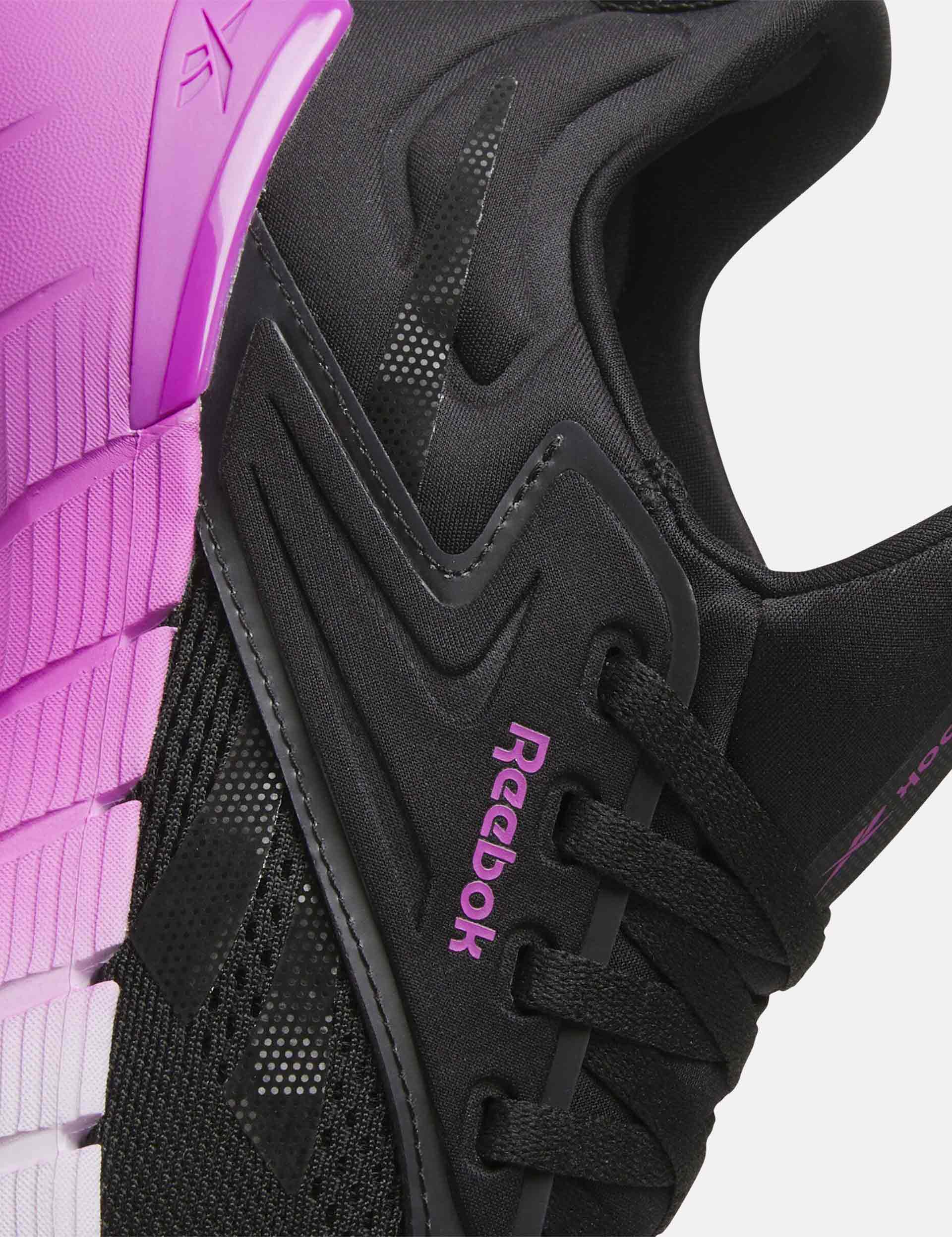 Nano Gym Shoes for Men & Women - Lightweight Running Shoes for Workout, Training, Fitness - Black/Purple Rave Digital Gleam Sneakers - Perfect for Gym, Jogging, and Casual Wear