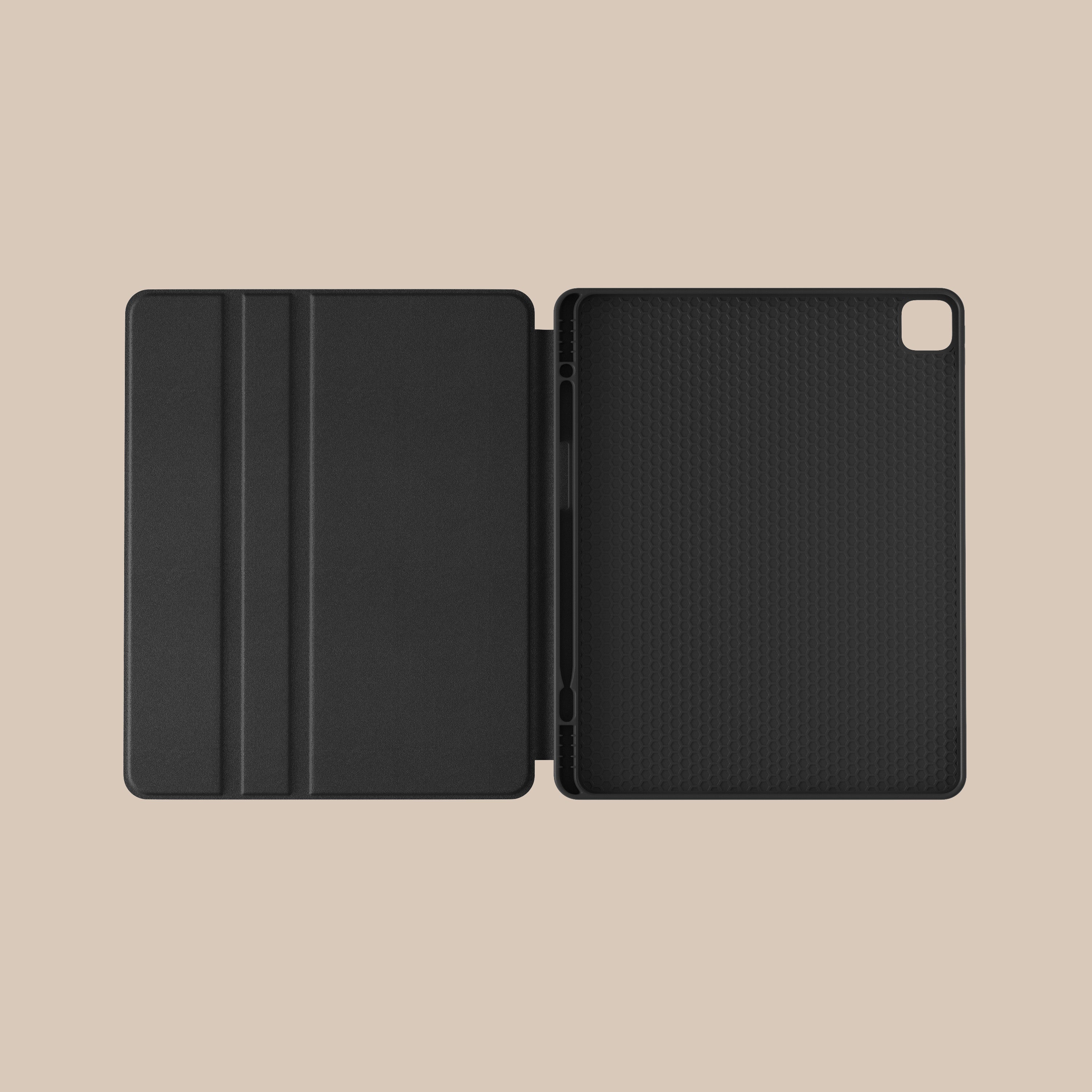 Black Terrazzo iPad Case - Durable & Stylish Protective Cover for iPad Pro/Air/Mini - Perfect for Work, Travel & Everyday Use