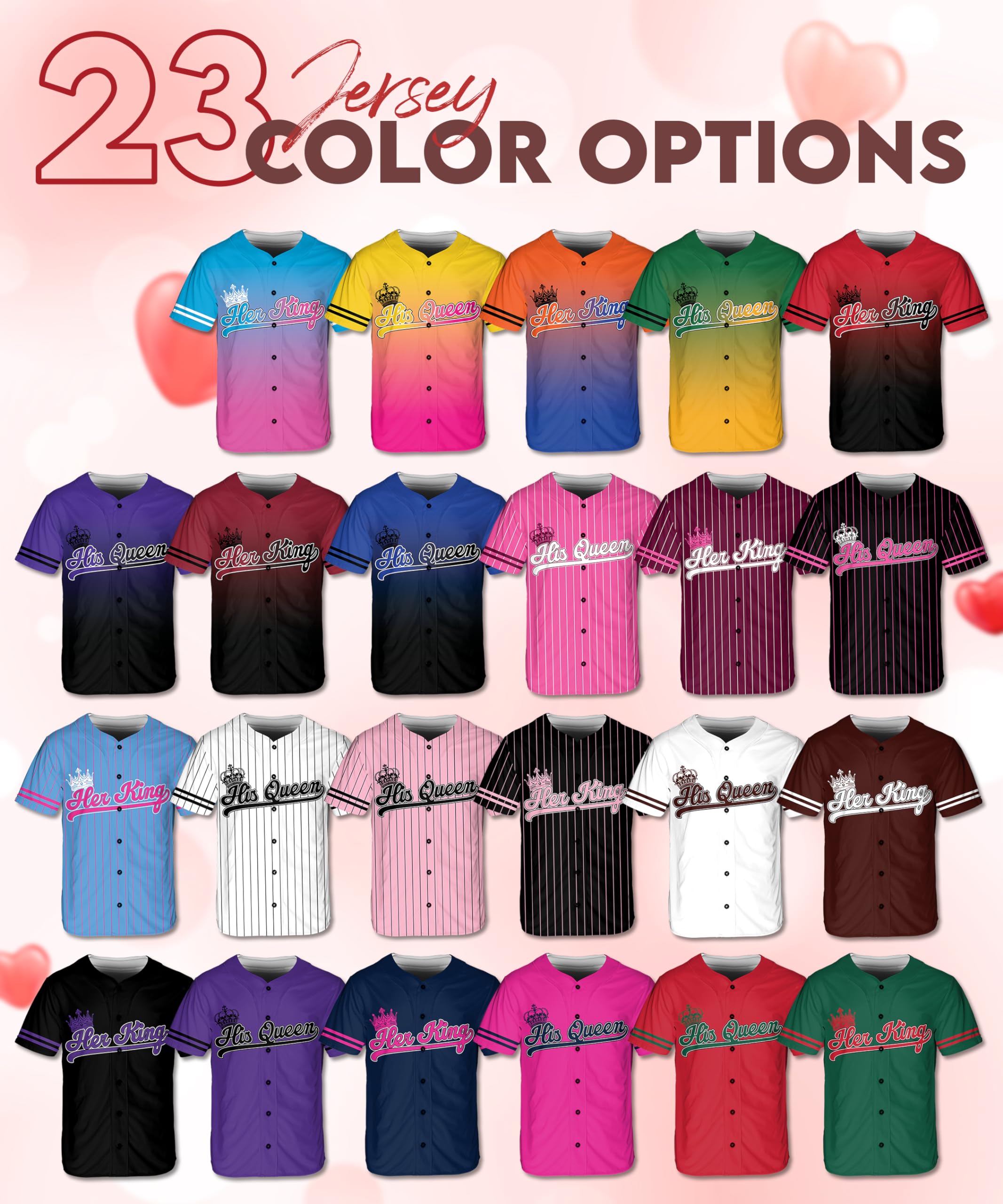 Custom Couple Shirts - King & Queen Matching Tees for Couples - Set of 2 - Date Night Outfits