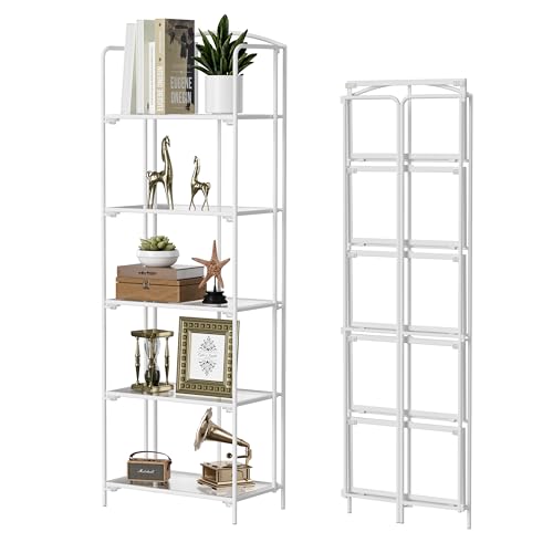 White Frame & Transparent Shelf
