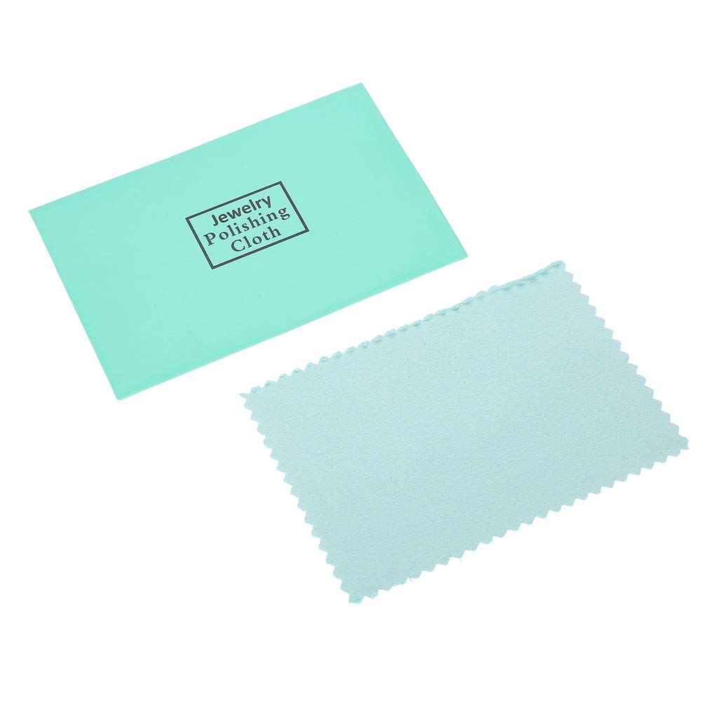 TMISHION 10-Pack Premium Microfiber Polishing Cloths for Jewelry, Silver, Brass, Copper, Glass & Mirrors – Anti-Tarnish & Scratch-Free Cleaning – Perfect for Jewelry Care, Home Cleaning & Car Detailing
