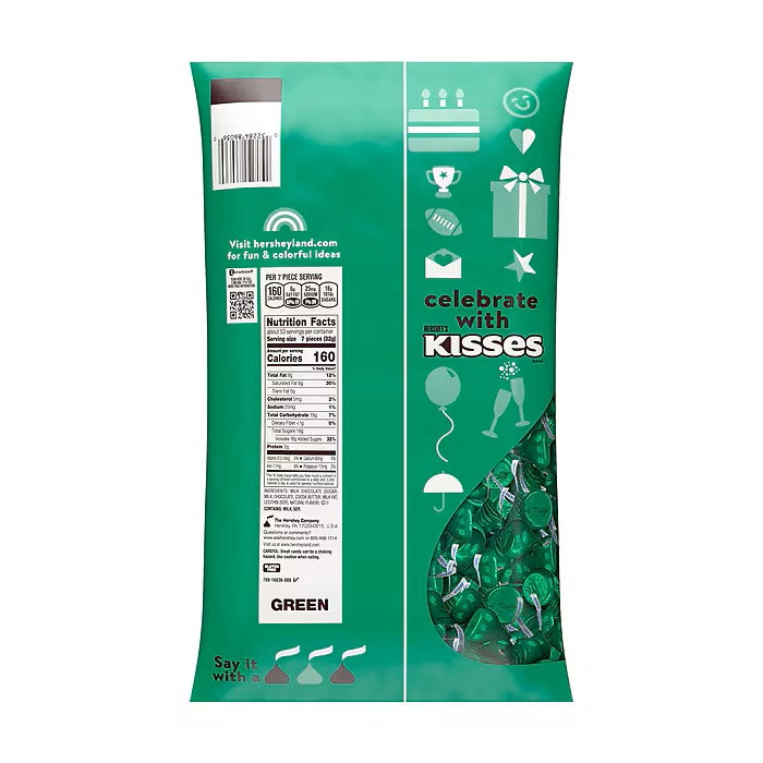 Hershey's Kisses Dark Chocolate Candy - 3 lb Bulk Bag for Baking, Gifts & Party Favors | Perfect for Holidays, Weddings & Desserts