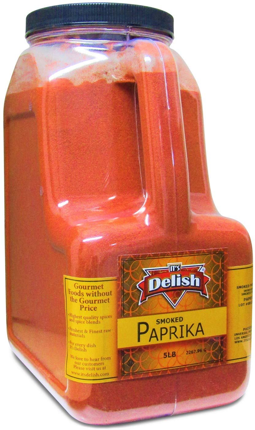 Organic Smoked Paprika Powder - 5 LB Bulk Gallon Size Jug | Premium Spanish Spice for BBQ, Grilling & Seasoning | Vegan, Gluten-Free & Non-GMO | Perfect for Rubs, Soups & Paella