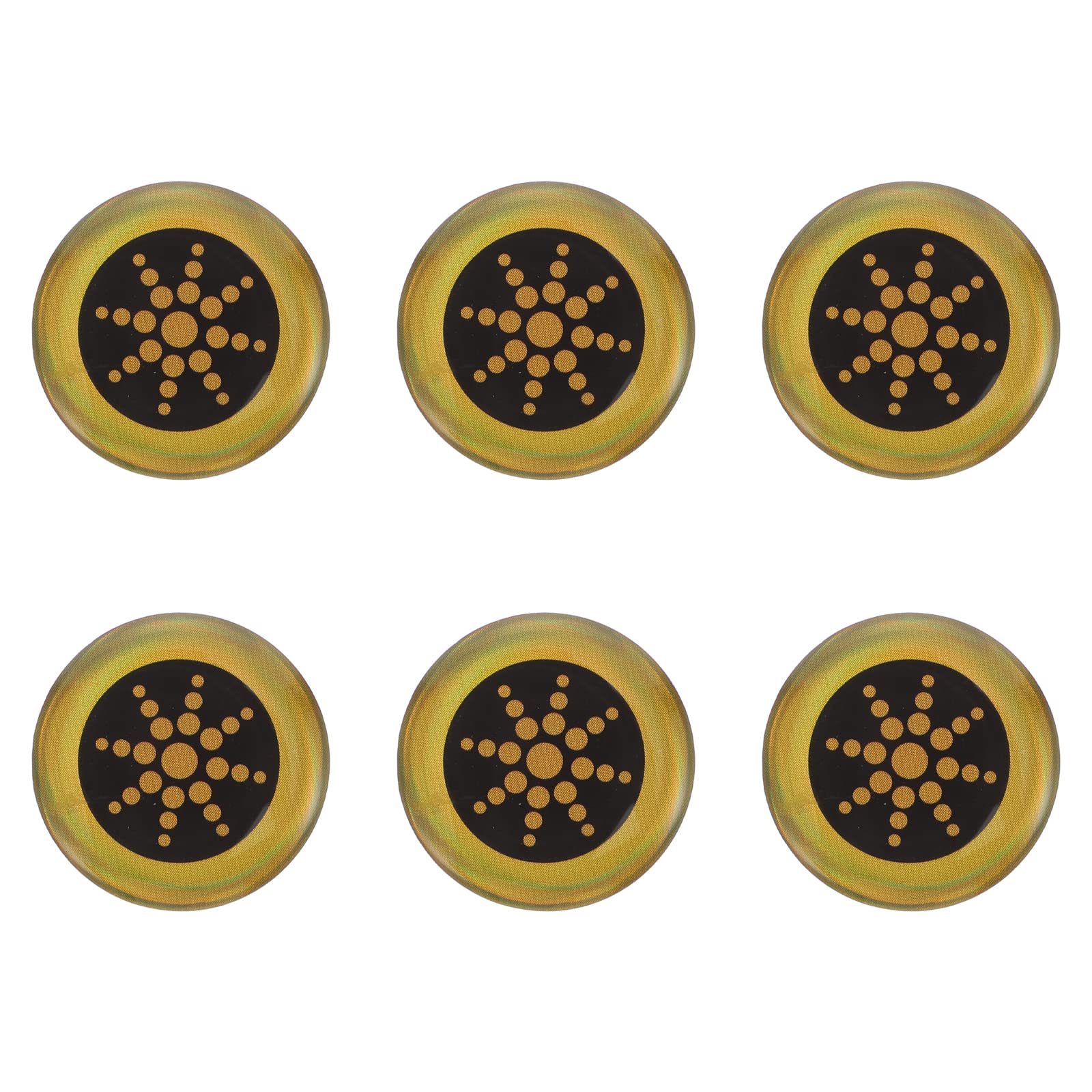 3PCS Sunflower Phone Stickers - Anti-Radiation for Car & Mobile Use
