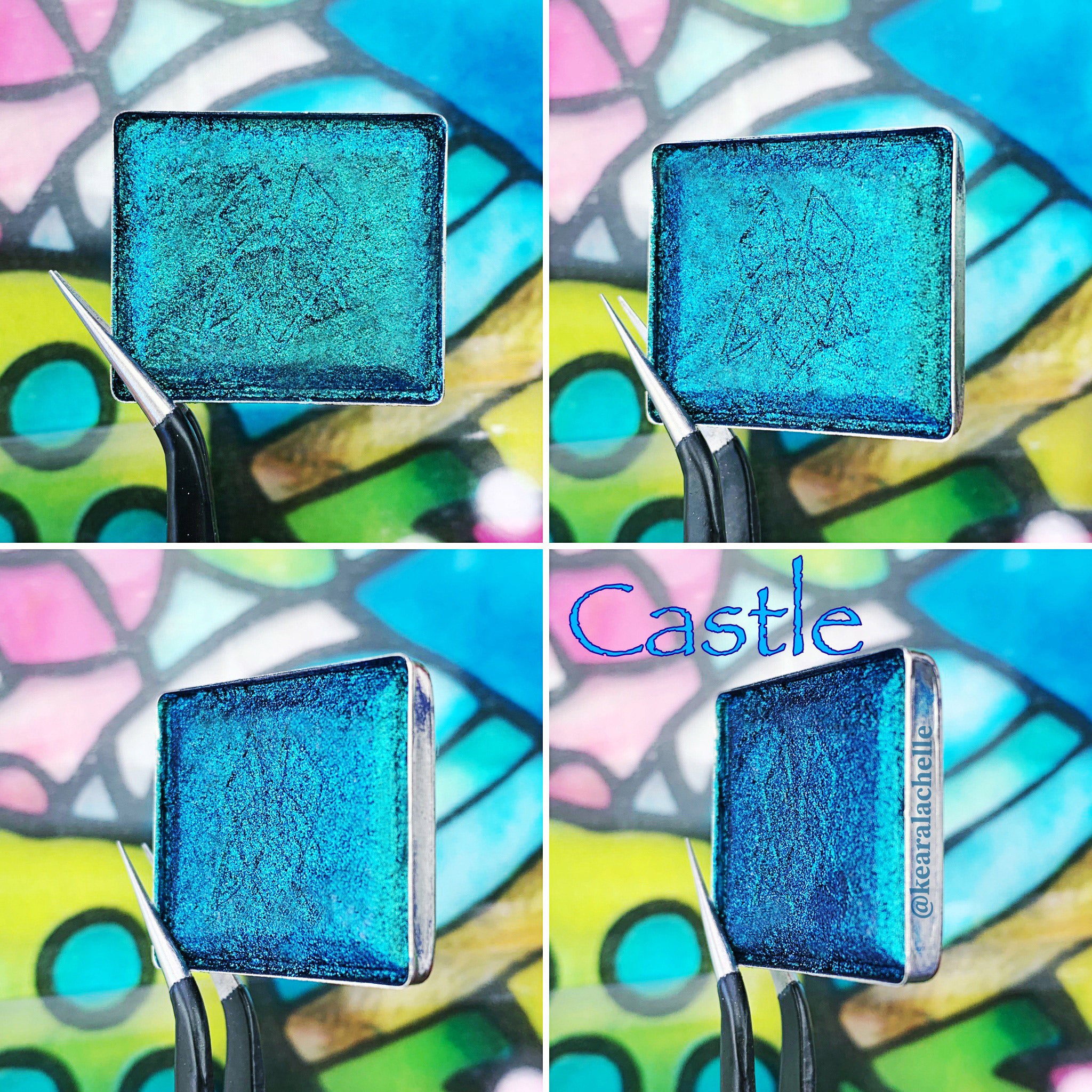 Castle | Multichrome Jewel-Toned Eyeshadow Palette - Perfect for Party, Night Out & Special Occasion Makeup