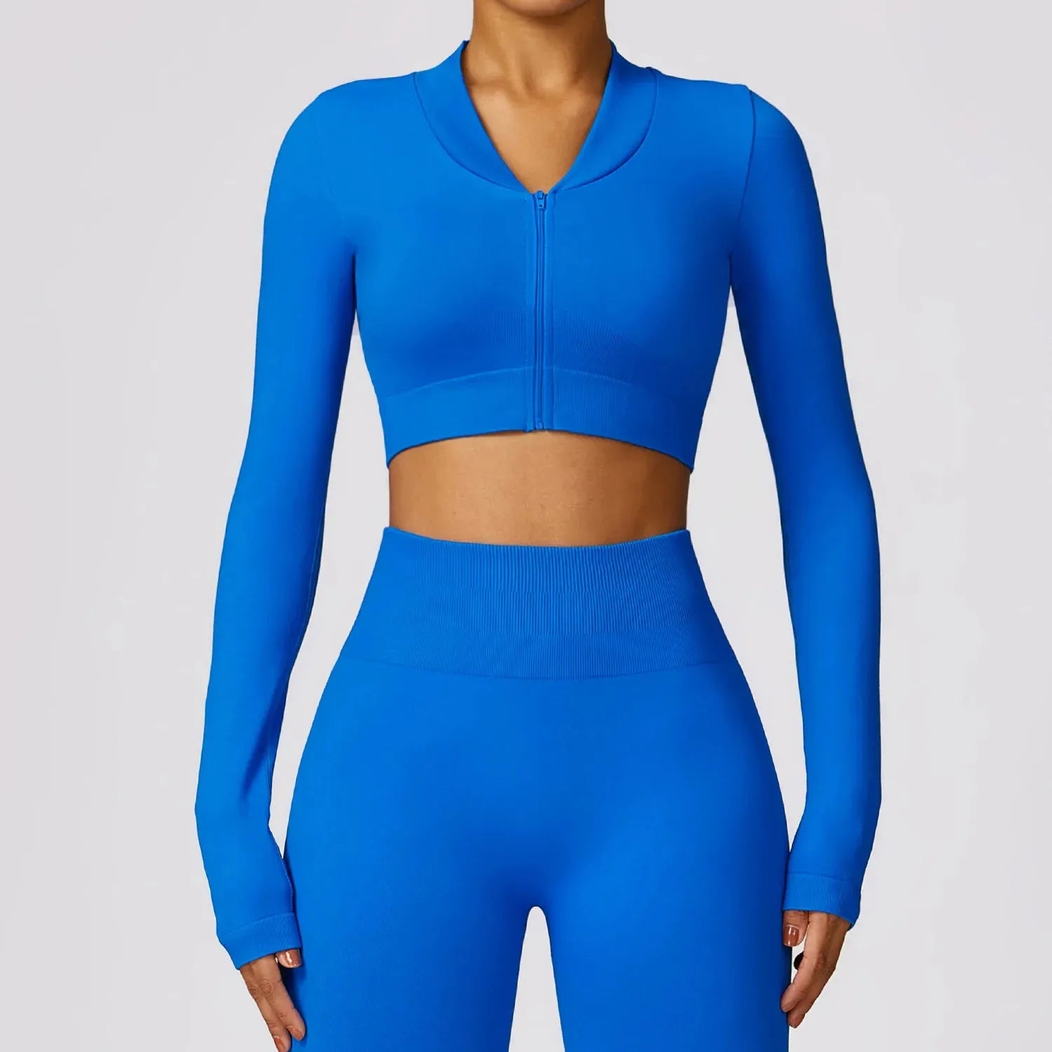 Women's Seamless Long Sleeve Gym Crop Top - Quick Dry Yoga Shirt, Sports Short Jacket for Workout, Running & Activewear | Perfect for Yoga, Gym, Pilates & Outdoor Activities