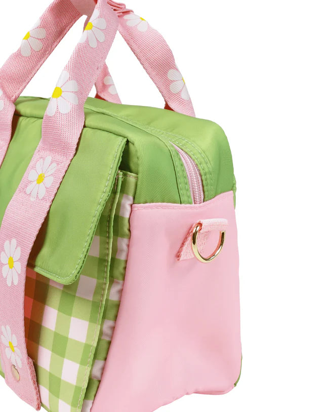 Versailles Garden Lunch Tote Bag - Elegant Floral Printed Insulated Picnic Tote by The Somewhere Co | Perfect for Outdoor Picnics, Beach Trips & Work Lunches